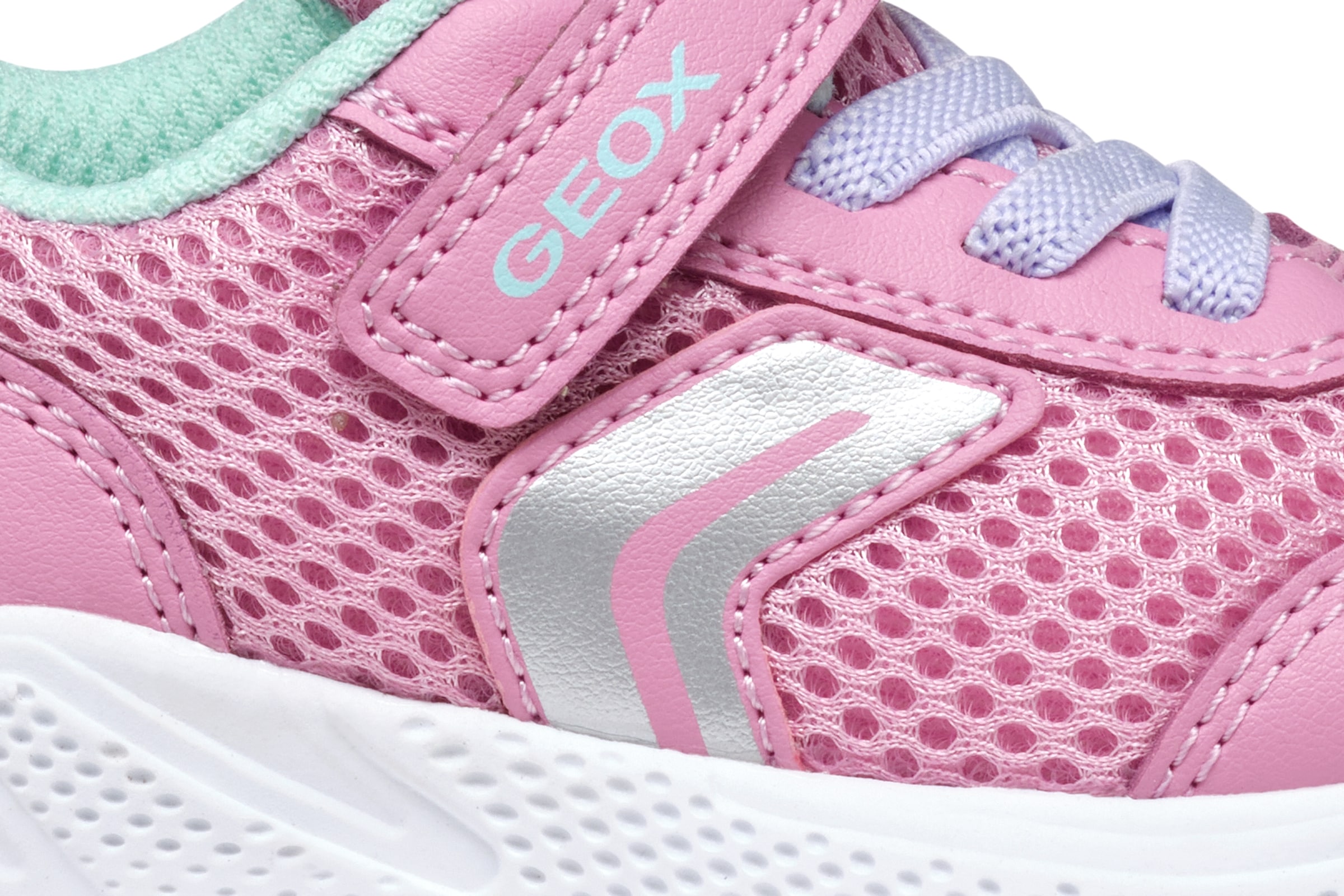 Geox Lauflernschuh »B SPRINTYE GIRL«  Babyschuh mit elastischen Schnürsenkeln, Größenschablone zum Download