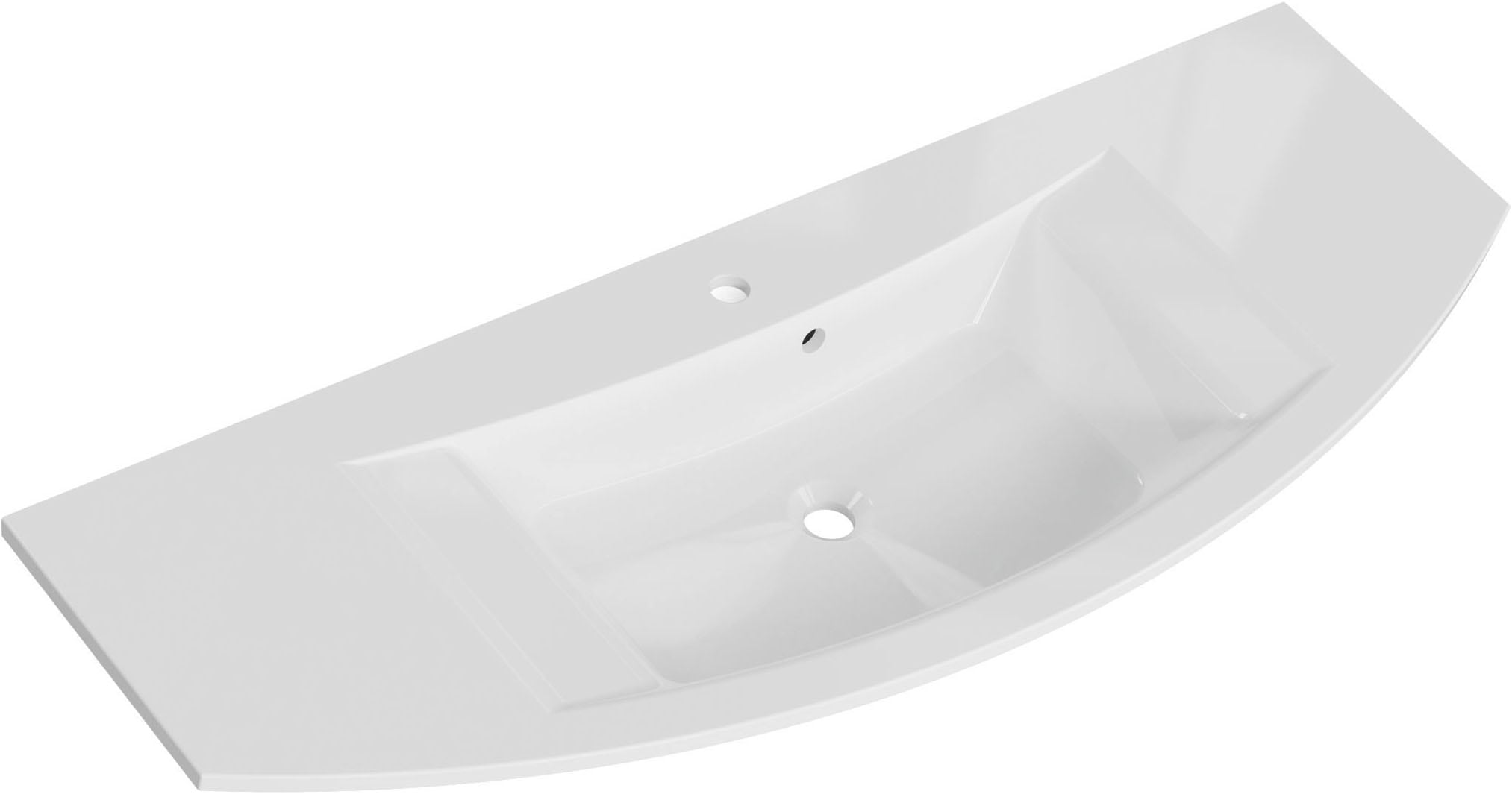 Saphir Waschtisch »Serie 7045 Mineralmarmor-Waschtisch und Unterschrank, 131 cm breit«, Waschplatz mit 4 Schubladen, Badmöbel Set mit Waschtisch