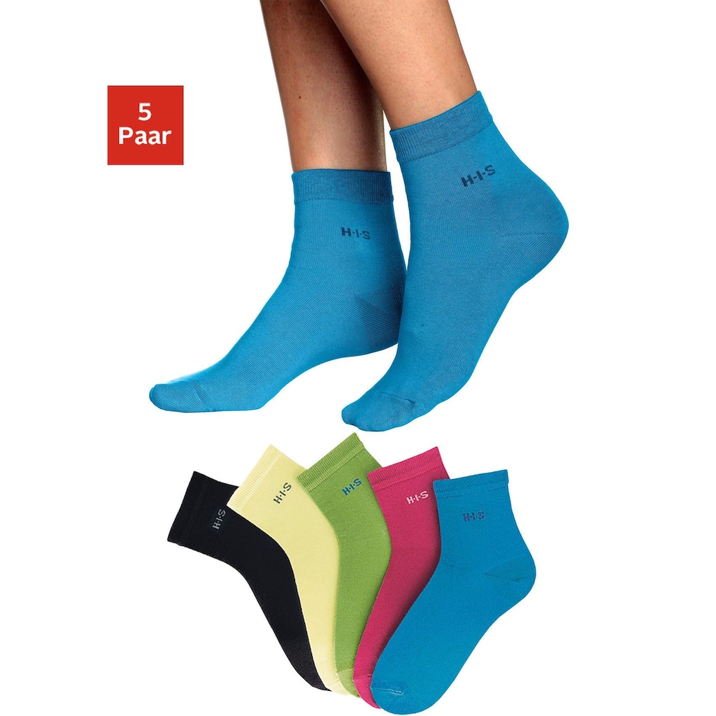 H.I.S Kurzsocken, (Set, 5 Paar)