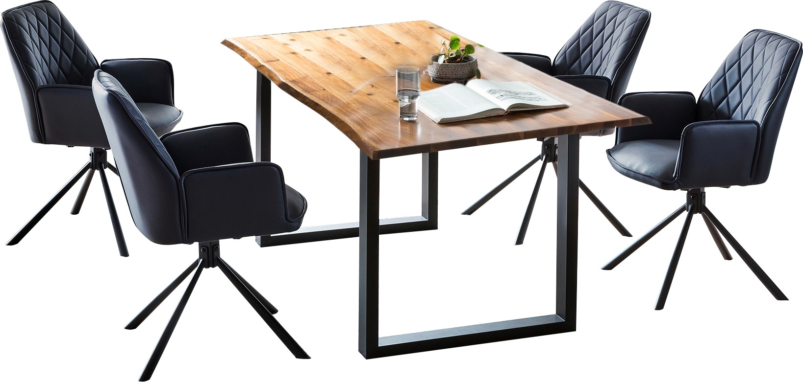 SalesFever Essgruppe »Esszimmergruppe: Stilvolles Ensemble« Set, 5 Stk. tlg günstig online kaufen