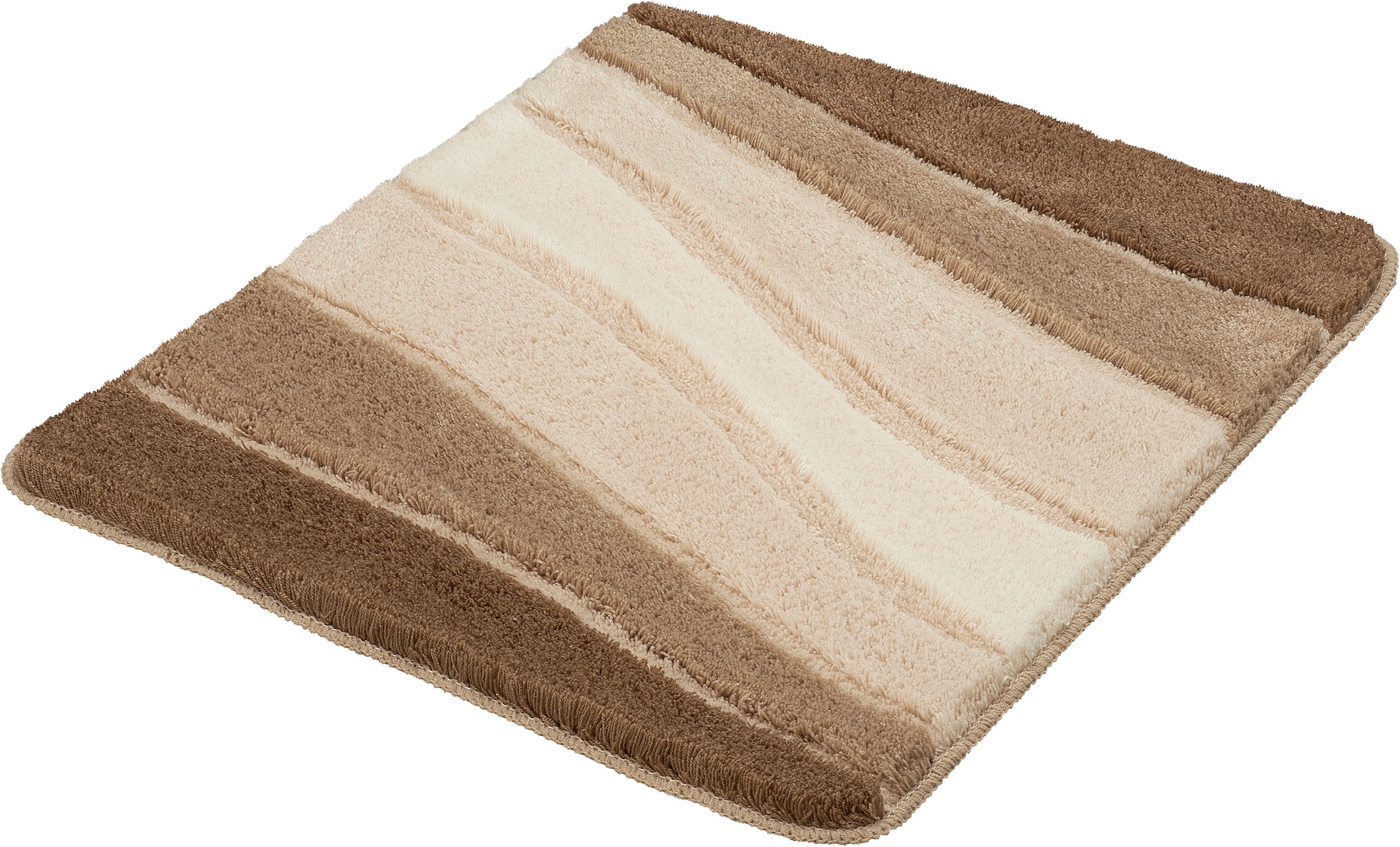 Kleine Wolke Badematte »Ocean, Badvorleger, Badezimmer Teppich« Höhe 21 mm rutschhemmend beschichtet fußbodenheizungsgeeignet Badteppich, Wellen Design, mit Farbverlauf, Hoch-Tief Effekt, waschbar