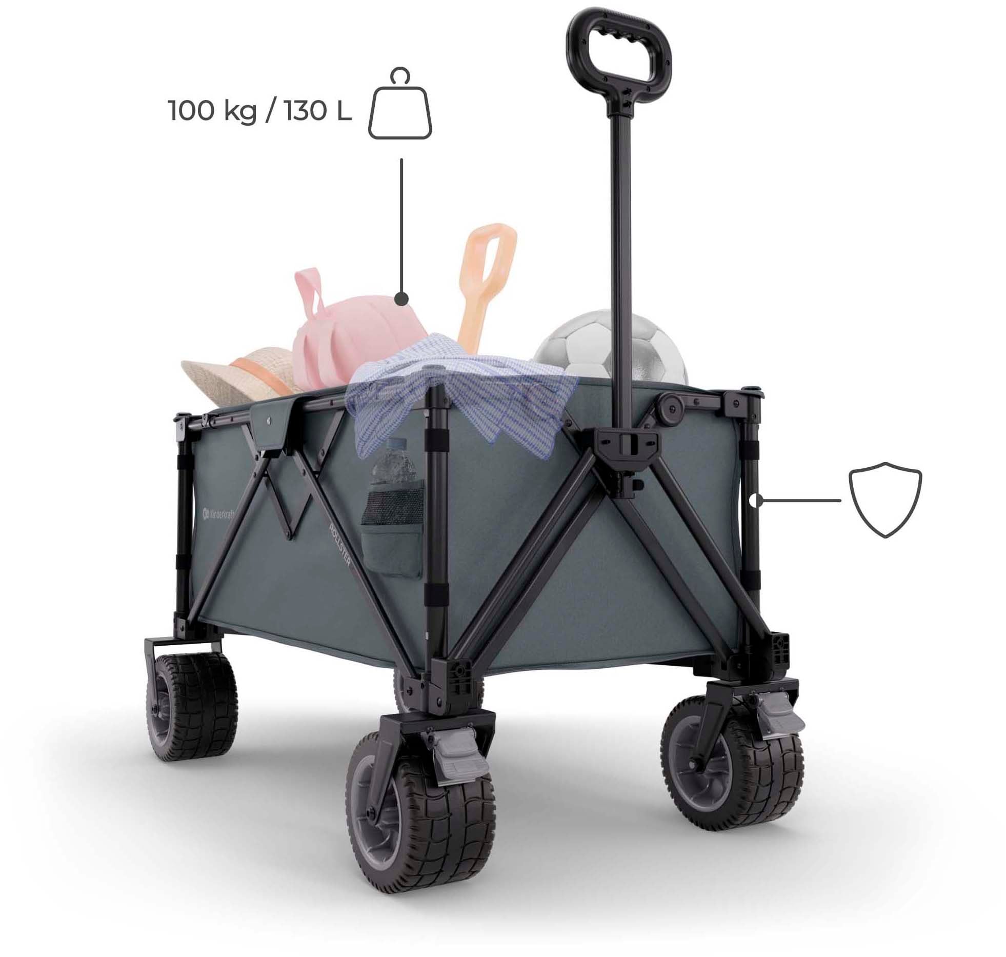 Kinderkraft Bollerwagen »ROLLSTER« faltbar