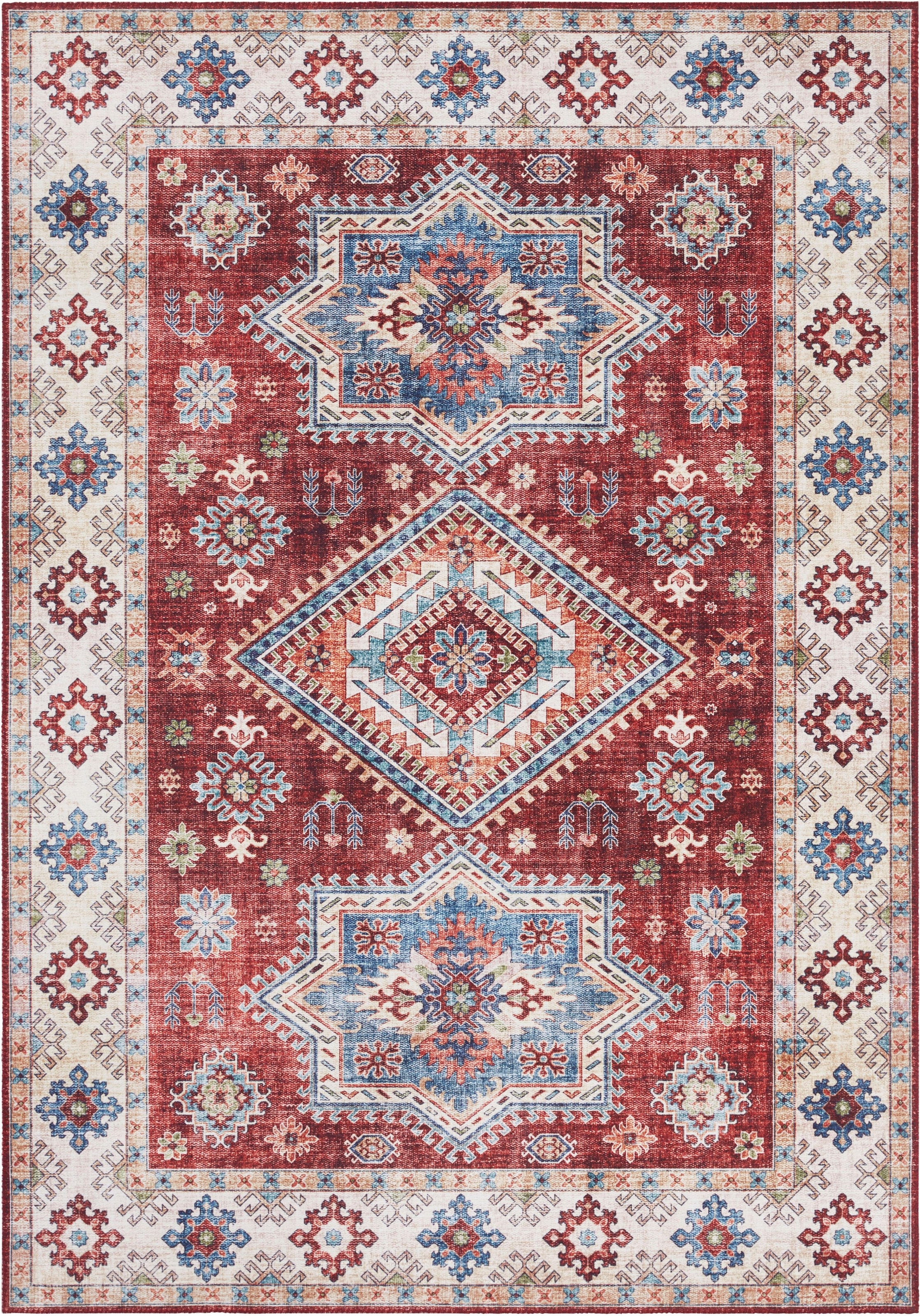 NORTHRUGS Teppich »Gratia«, rechteckig, 5 mm Höhe, Orientalisch, Vintage, F günstig online kaufen