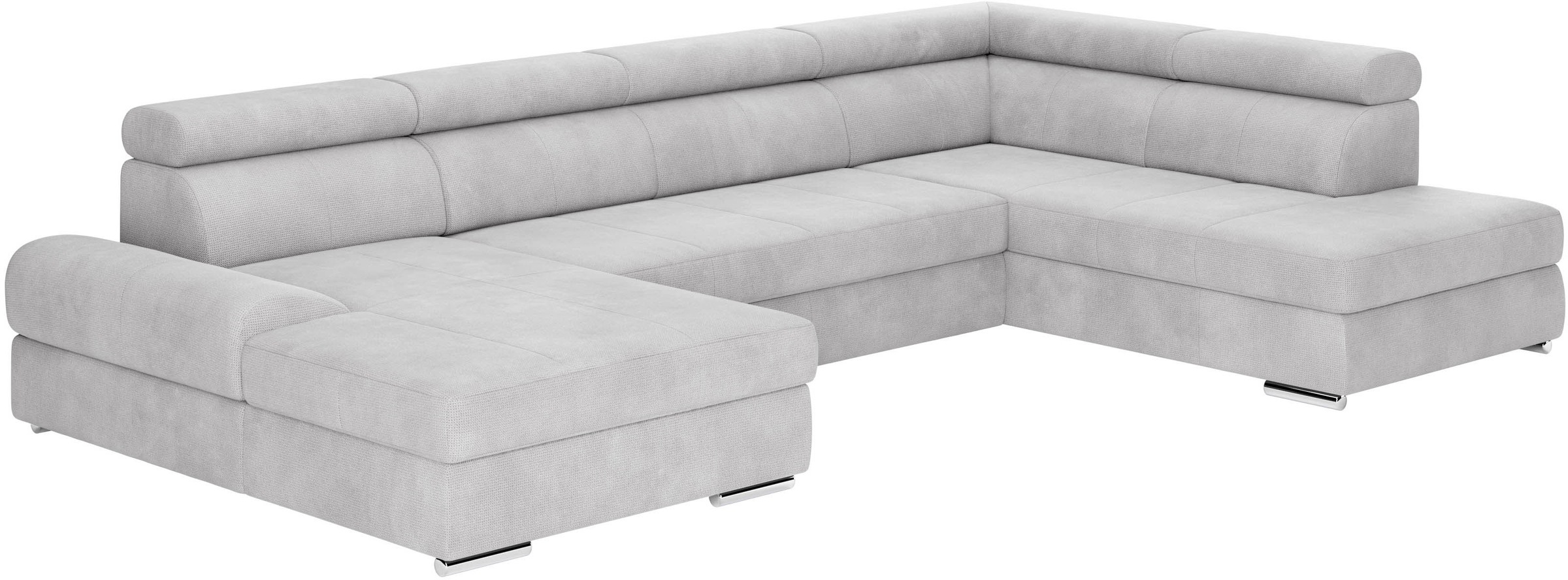 sit&more Wohnlandschaft »U-Form«, mit verstellbaren Kopfteilen, wahlweise mit Bettfunktion