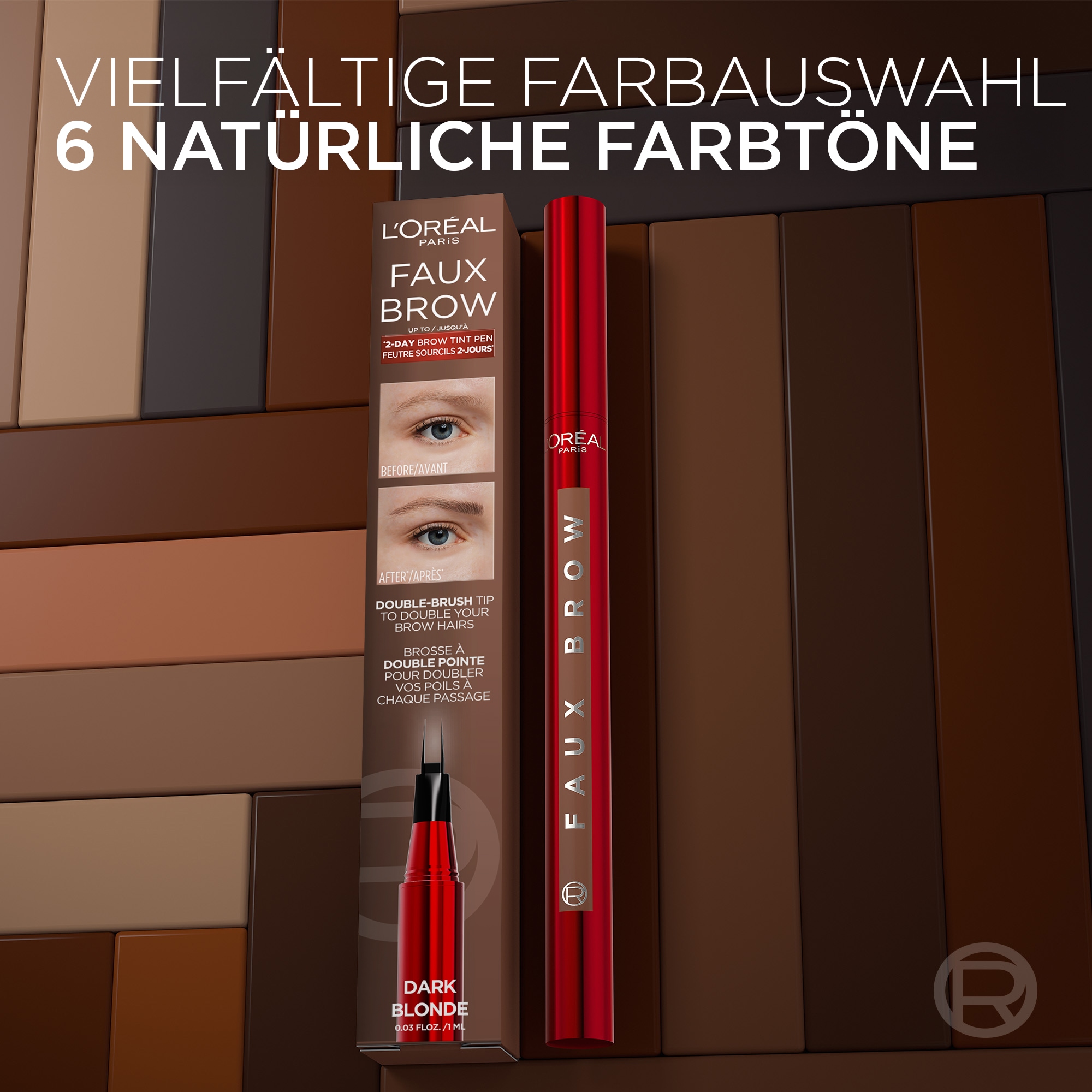 L'ORÉAL PARIS Augenbrauen-Stift »INFAILLIBLE BROWS FAUX BROW AUGENBRAUENSTIFT« für doppeltes Augenbrauenvolumen