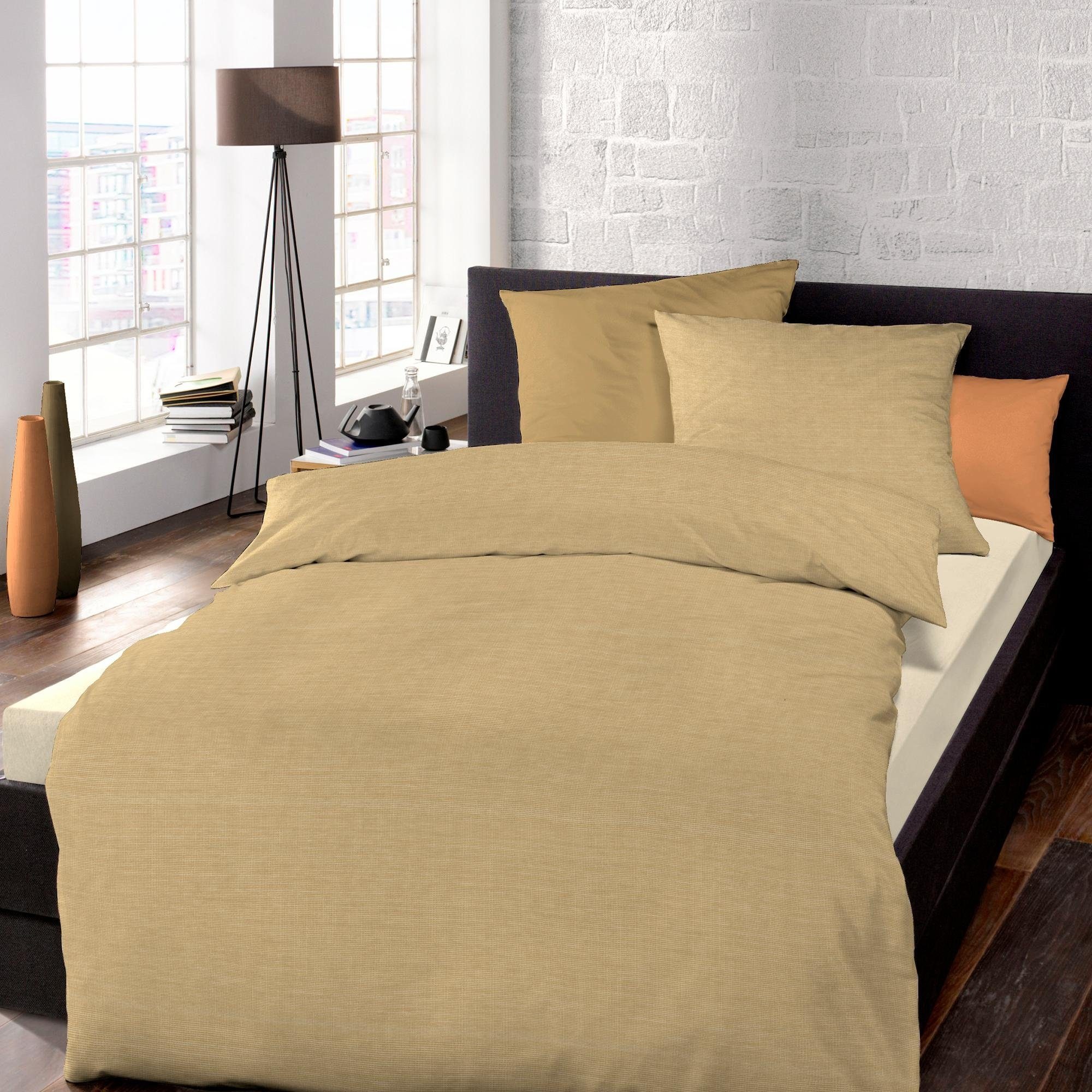 Schlafgut Bettwäsche »Mako-Satin«, (2 tlg.), Bettwäsche in Mako Satin Qualität, Satin mit seidigem Glanz