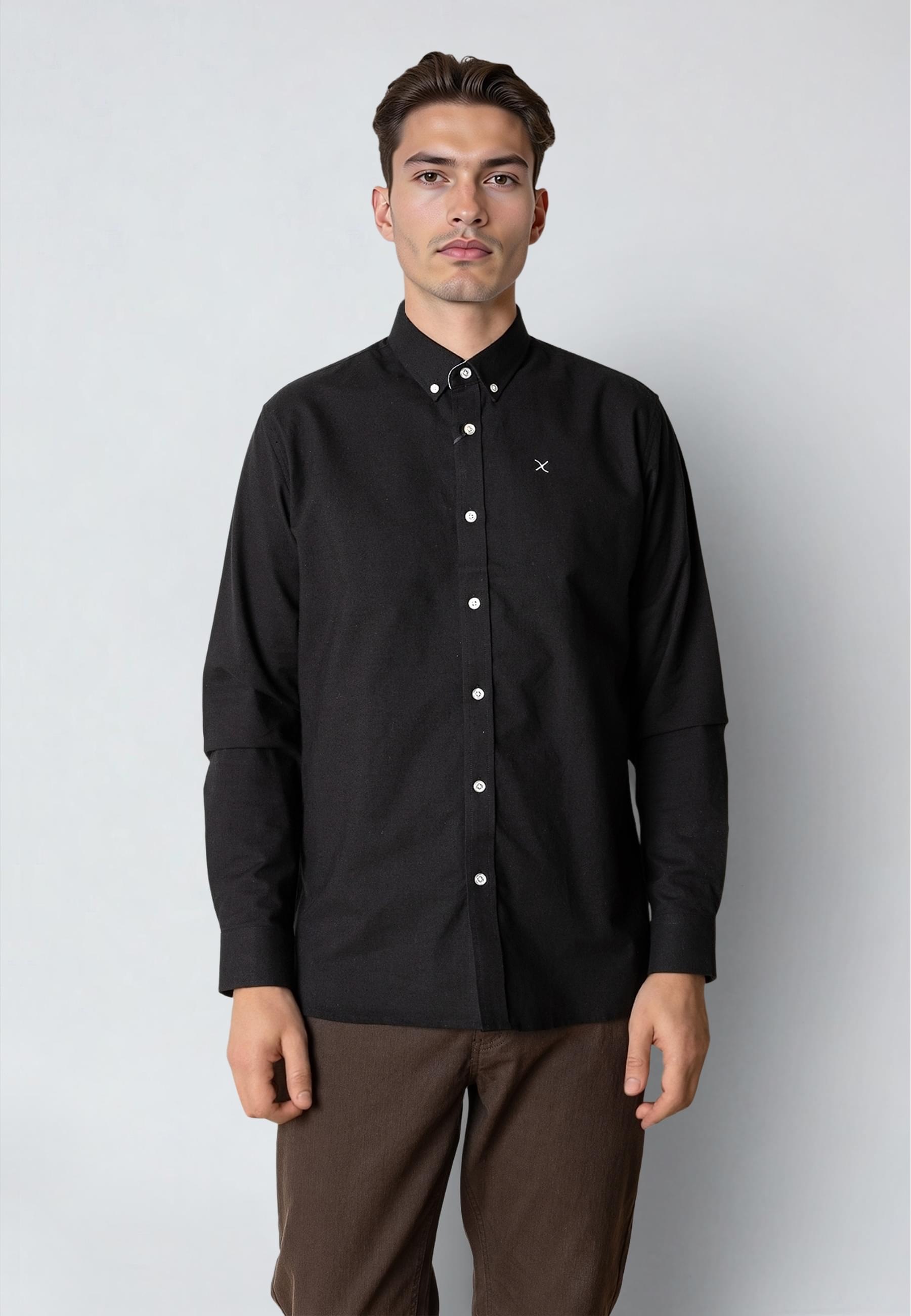 Clean Cut Copenhagen Langarmhemd »Clean Cut Copenhagen Oxford Stretch Plain L/S« 1 Stk.