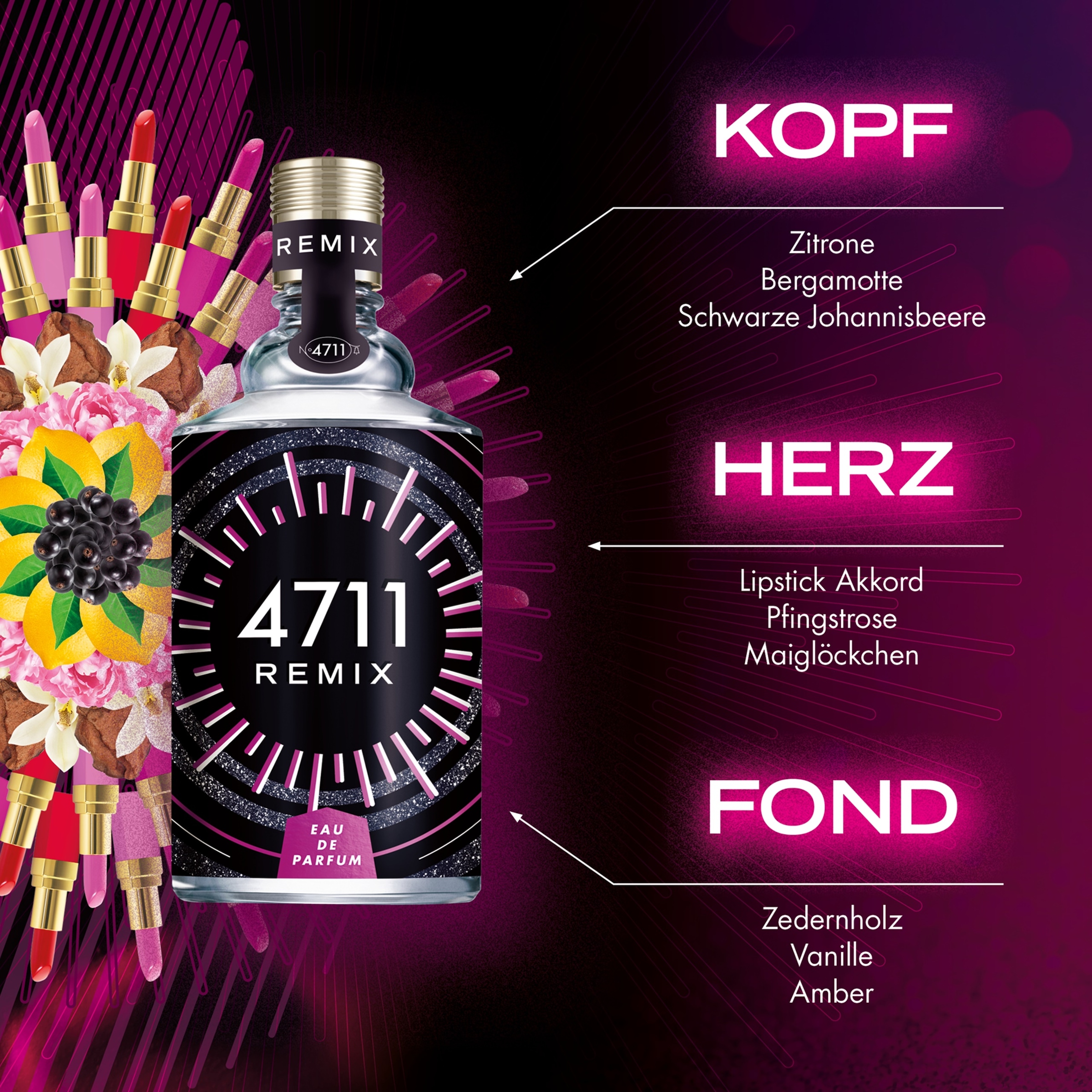 4711 Eau de Parfum »4711 REMIX« EdP 100 ml NS Electric Night