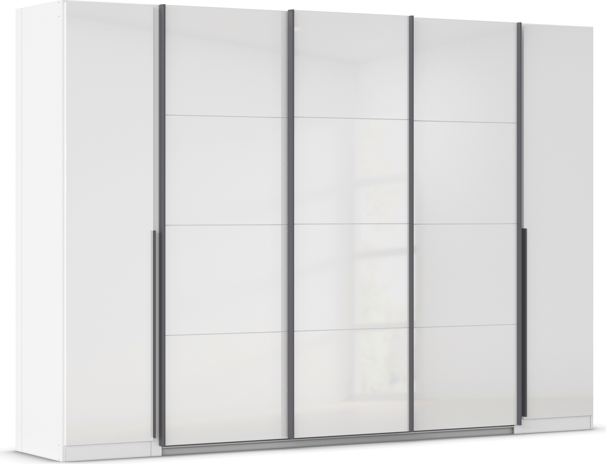 rauch Schwebetürenschrank »Agordo«, (im angesagten Mix aus Dreh- und Schwebetüren), optional mit Spiegel und zwei Griff-Farben MADE IN GERMANY