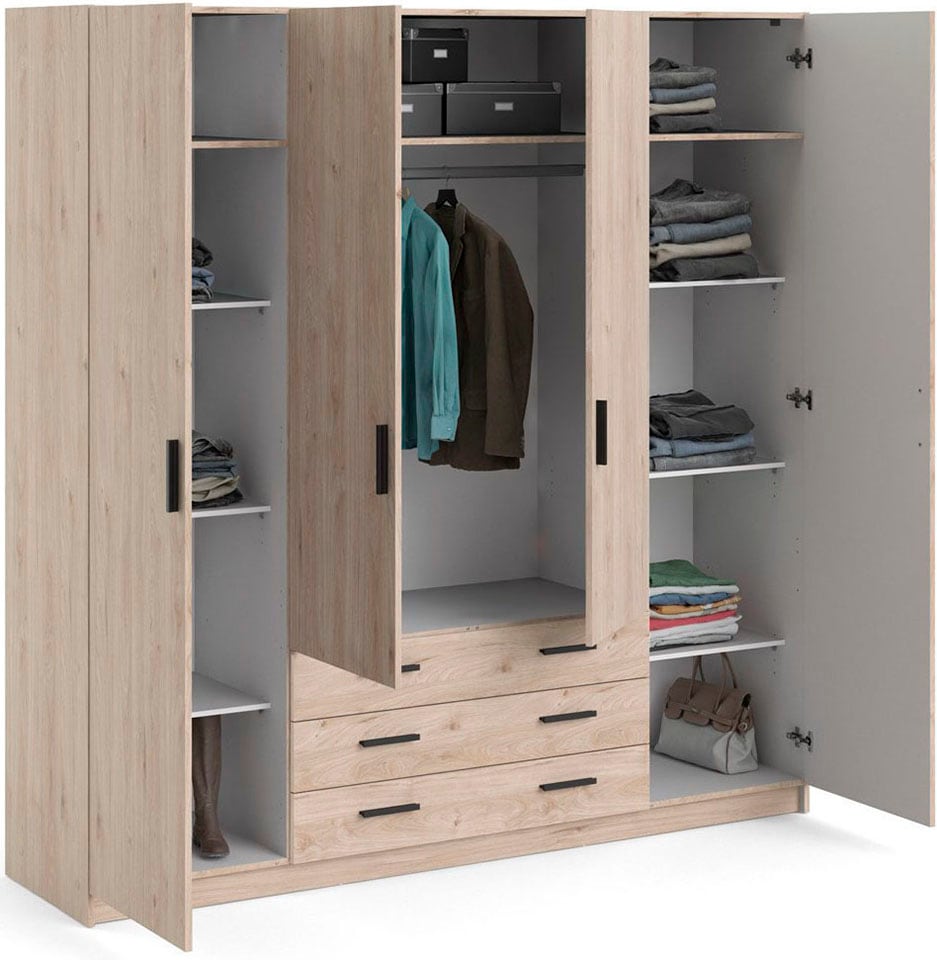 INOSIGN Kleiderschrank »Sprint Drehtürenschrank, Aufbewahrung Kasten Schrank Stauraum«, Breite 98,5/147 oder 195,5 cm, je mit Einlegeböden und Kleiderstange