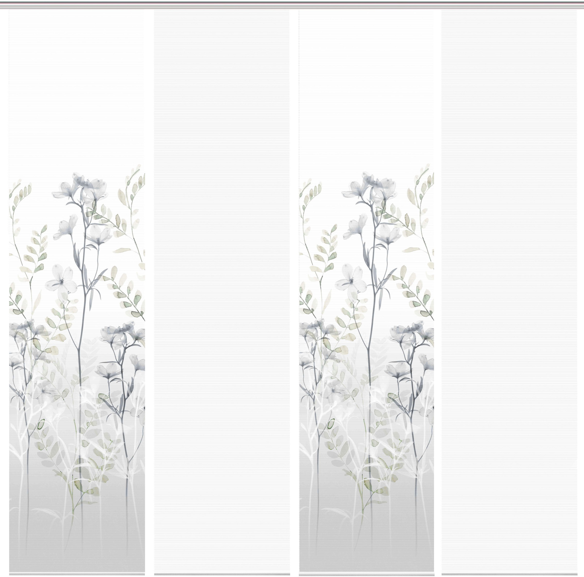 Vision S Schiebegardine »HELVIN 4er SET« Paneelwagen 4 Stk. tlg. Schiebevorhang Digidruck 4er Set HELVIN