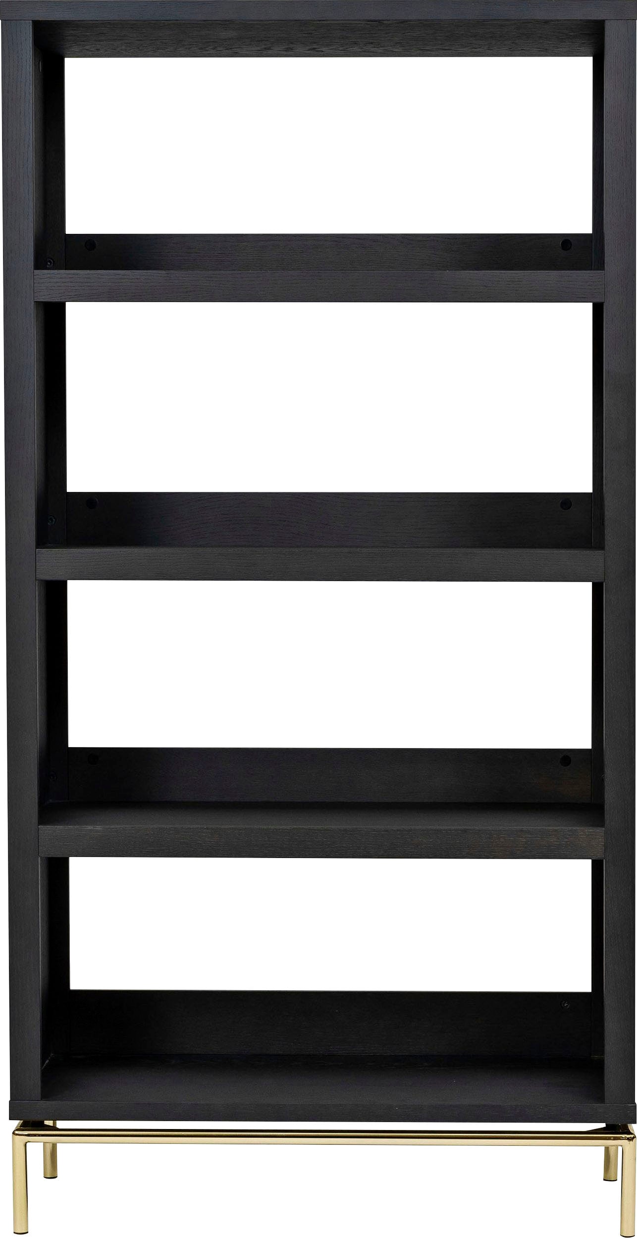 Bücherregal „Pimlico“, im skandinavischen Design, mit viel Stauraum, schwarz B/H/T: 90 cm x 173 cm x 36 cm