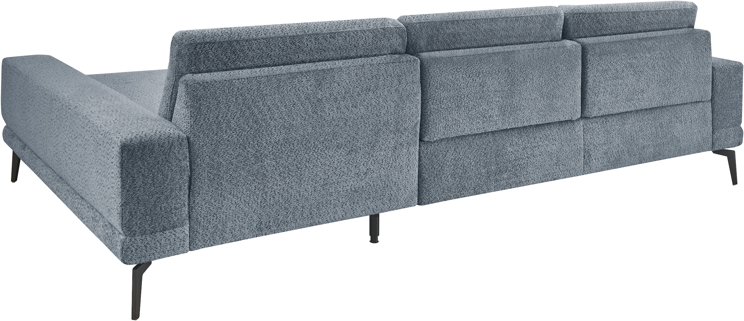 set one by Musterring Ecksofa »SO 3600 optimaler Sitzkomfort in Federkern o. Kaltschaum, 2 Sitzhöhen«, Sitzhöhe 44 cm, Federkern, B 293 x T 180 cm, Kama blue
