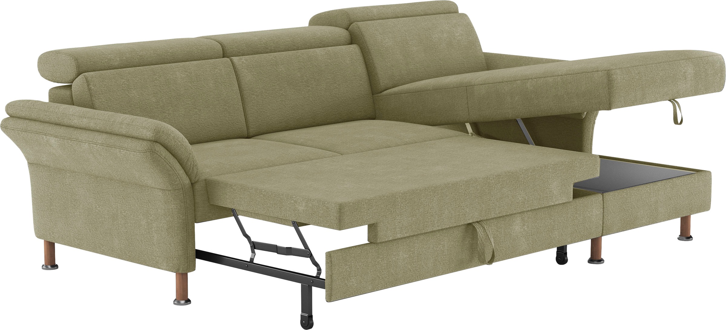 Home affaire Ecksofa »Calypso L-Form«, mit motorischen Funktionen im Sofa und Recamiere