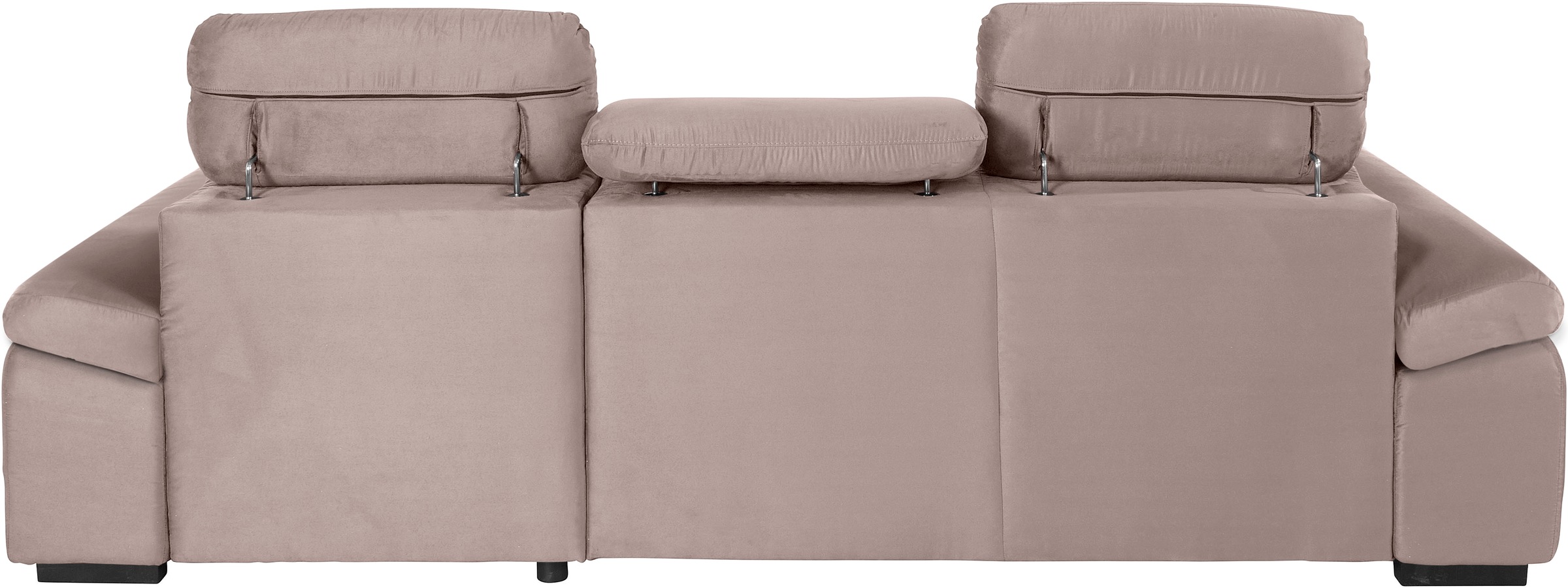 COTTA Ecksofa »Lola L-Form mit Kopfteilfunktion & Hocker«, (Set, mit Hocker), wahlweise mit Bettfunktion, Bettkasten & Armteilverstellung