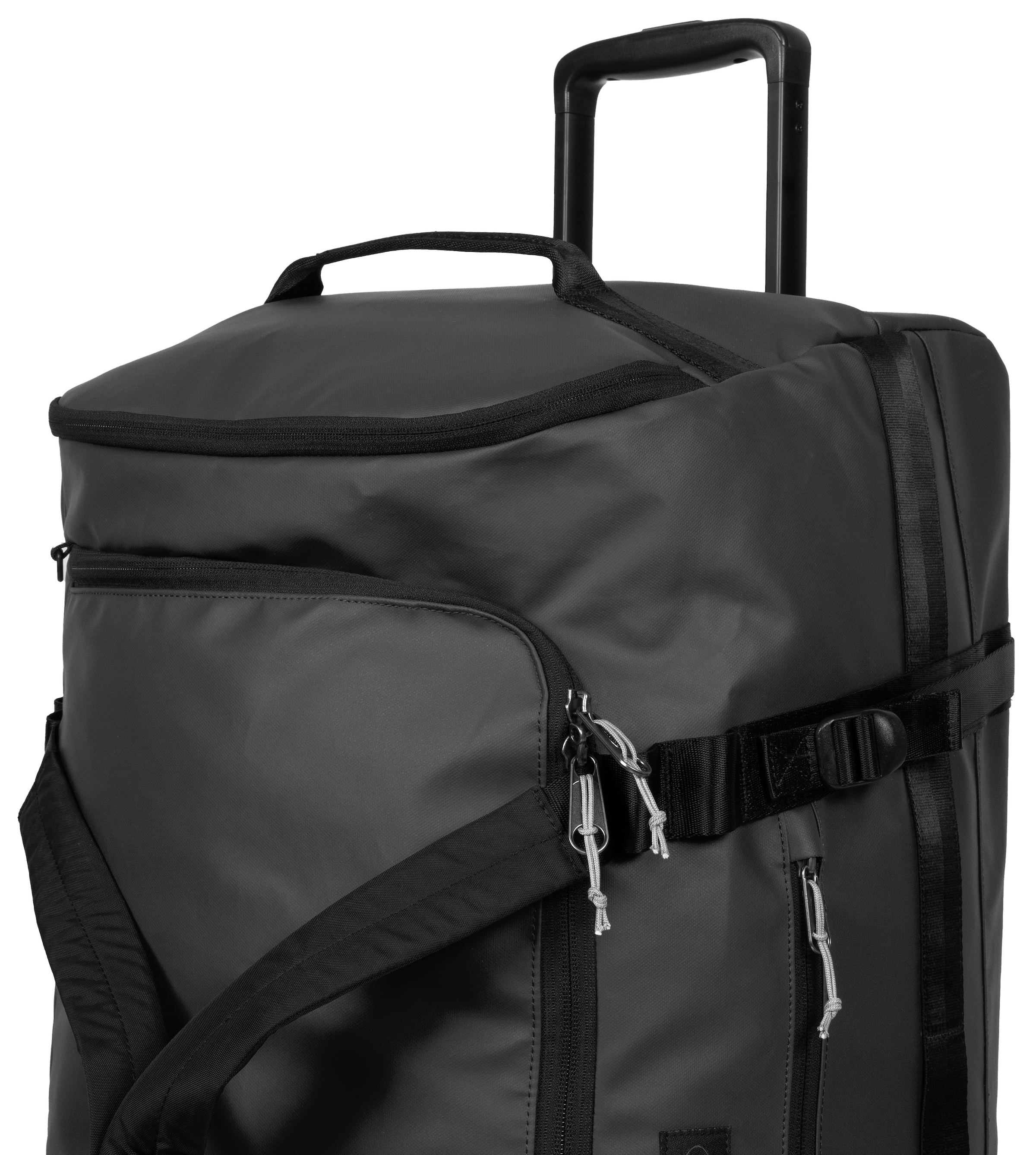 Eastpak Weichgepäck-Trolley »DUFFEL PACK WHEEL L TARP BLACK2«, 2 Rollen, Reisetasche mit Rollen Weichgepäck Koffer Aufgabegepäck
