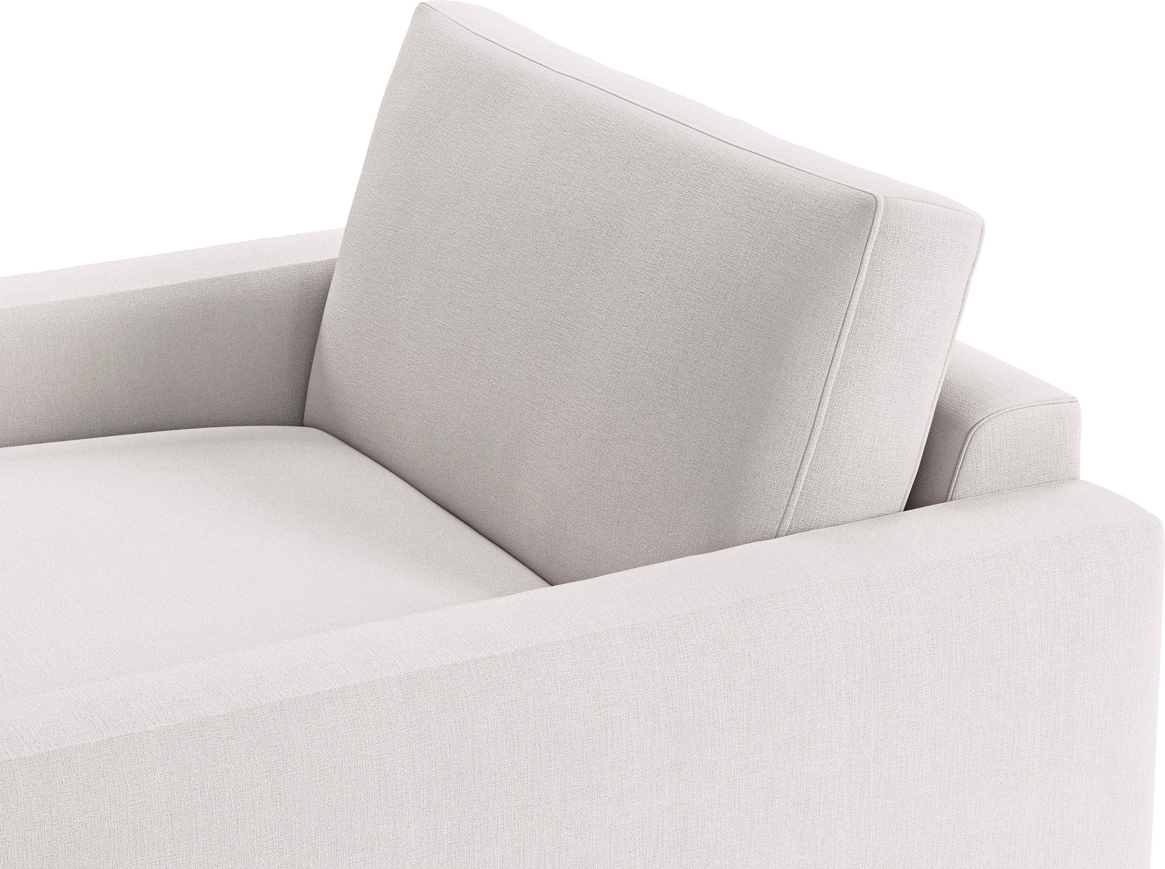 INOSIGN Chaiselongue »Downtown Loungemöbel zum Relaxen, B/T/H: 132/170/84 cm«, auch in Bouclé, Cord und Easy care - leicht mir Wasser zu reinigen