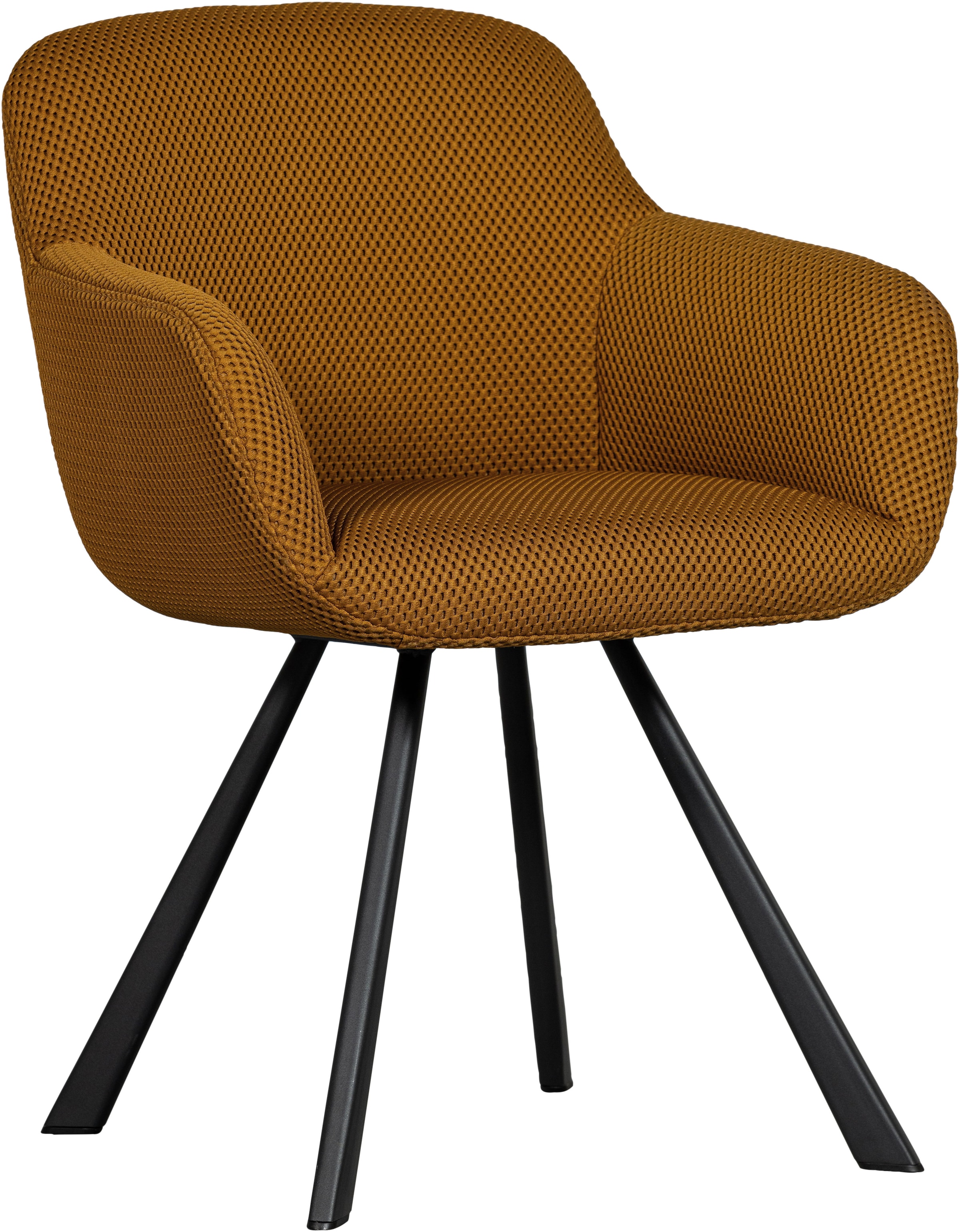 WOOOD Esszimmerstuhl »Juno«, Gestell aus Metall, gepolstert mit weichem Mesh-Stoff, H 79 cm