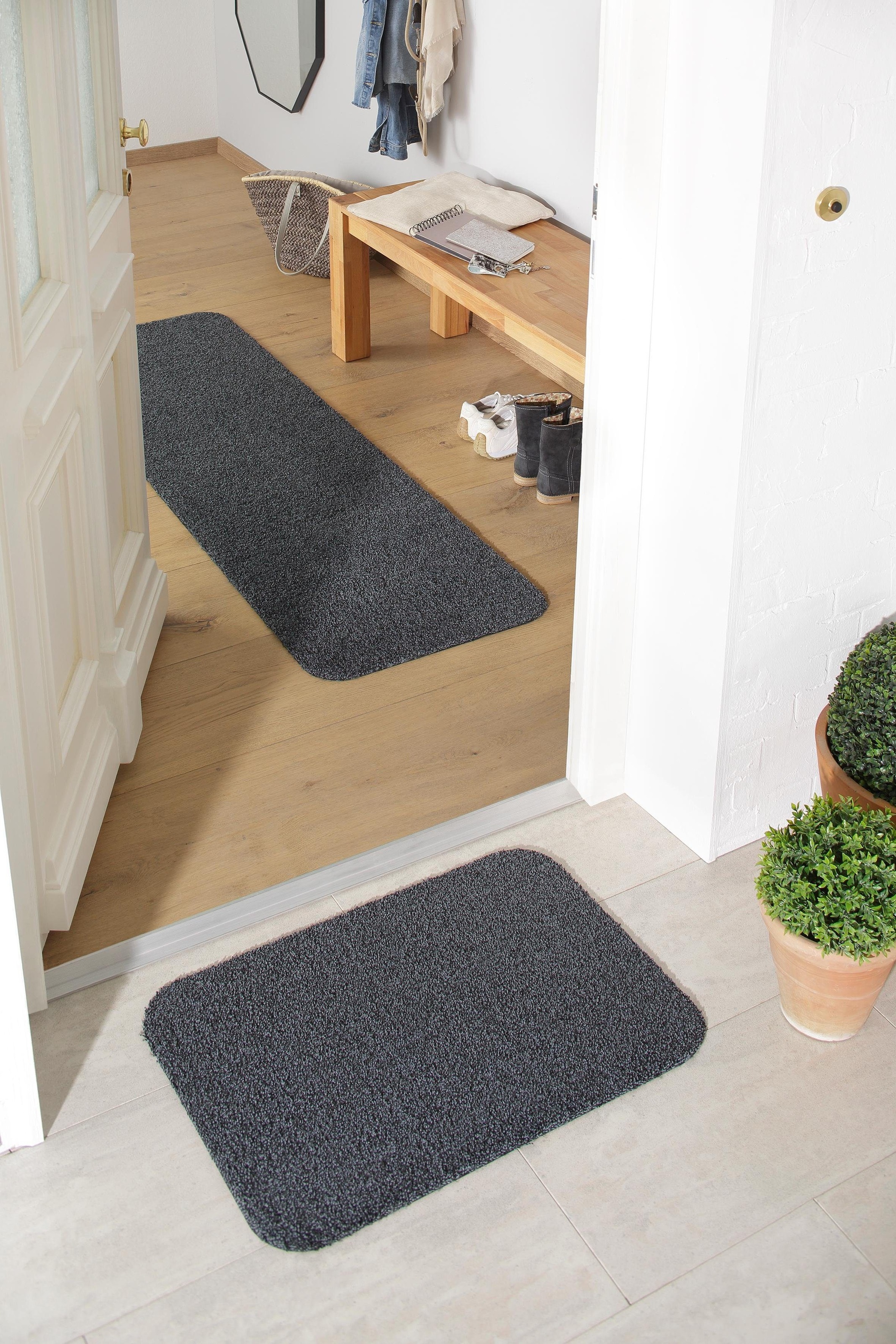 my home Fußmatte »Willa«, rechteckig, 9 mm Höhe, In- und Outdoor geeignet, günstig online kaufen