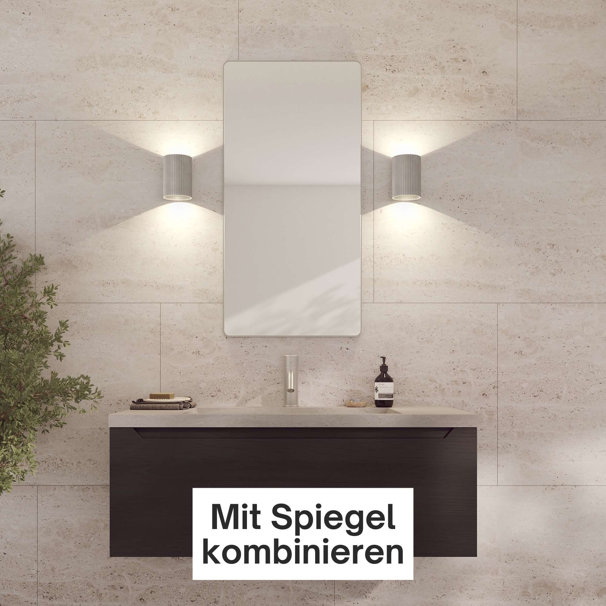 Loevschall Wandleuchte »Sekvens, Modern Wandlampe, Auf-/Ablicht, Dänisches Design«, IP 54 Wasserdicht, Modern design