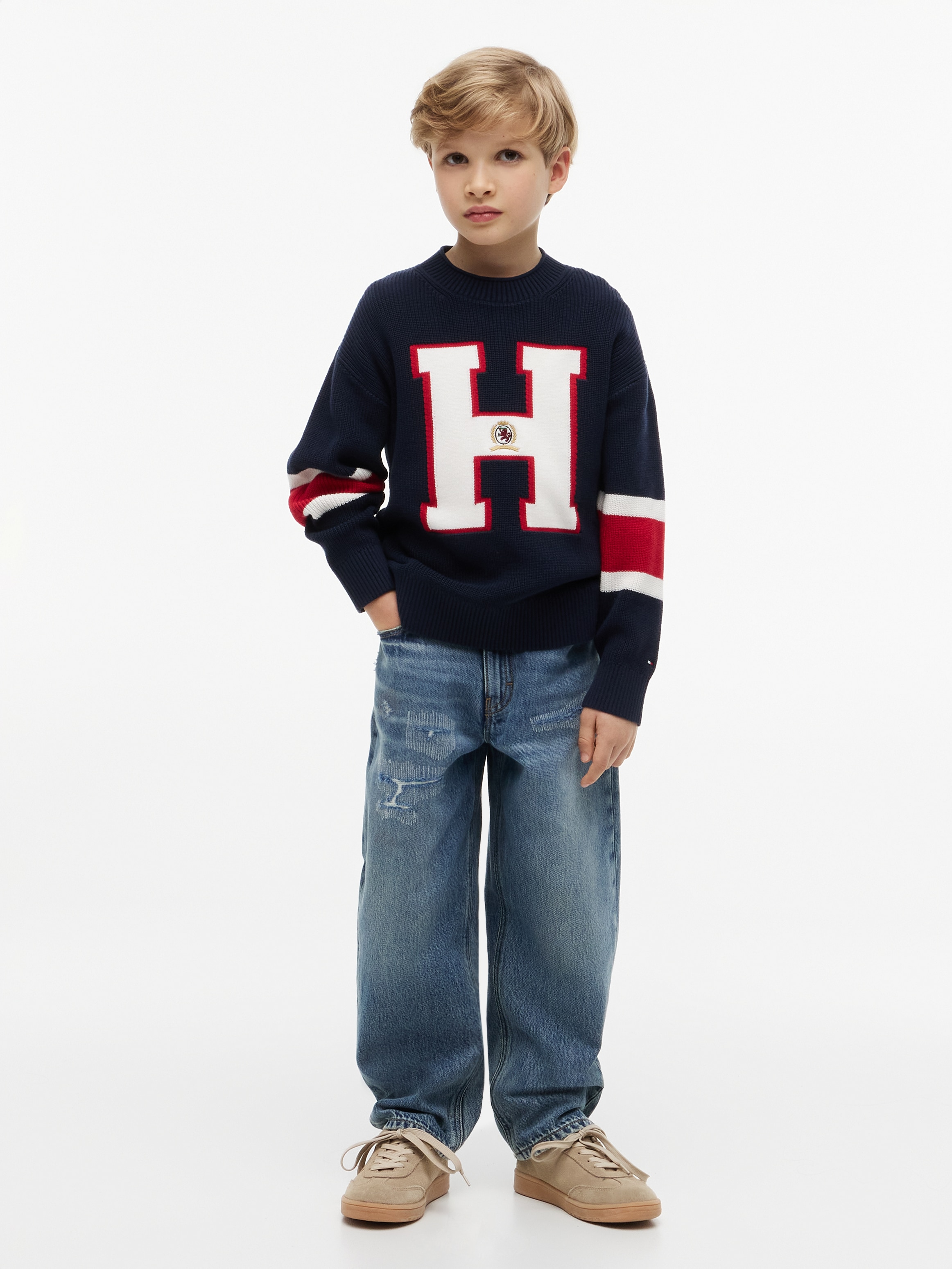 Tommy Hilfiger Strickpullover Kinder bis 16 Jahre, Druck