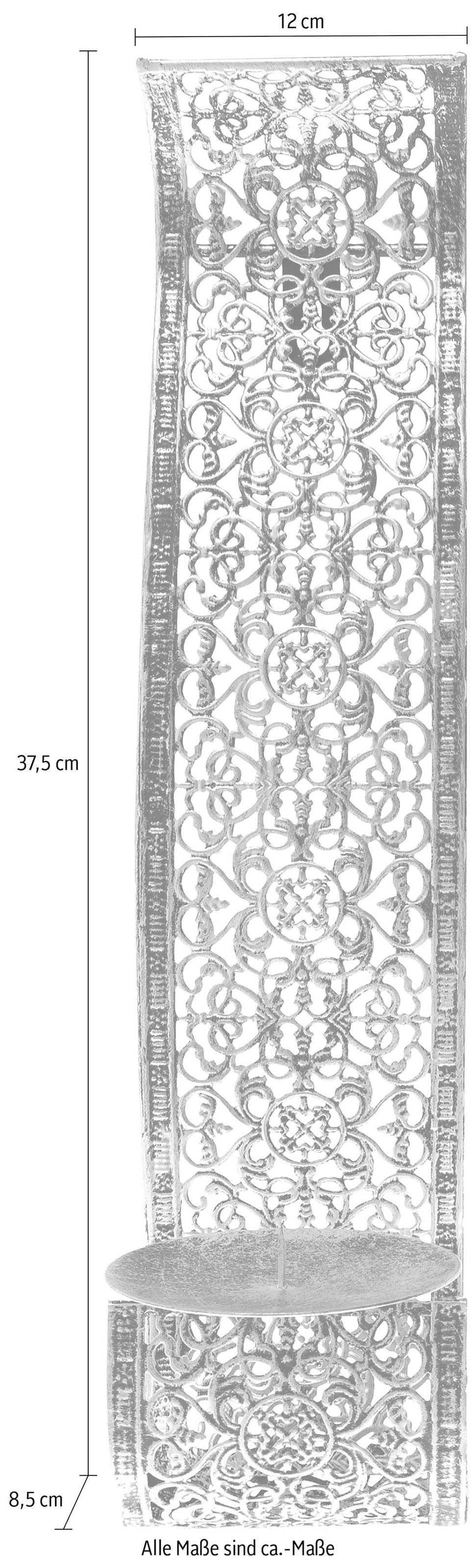 Home affaire Wandkerzenhalter »Nandi«, (Set, 2 St.)