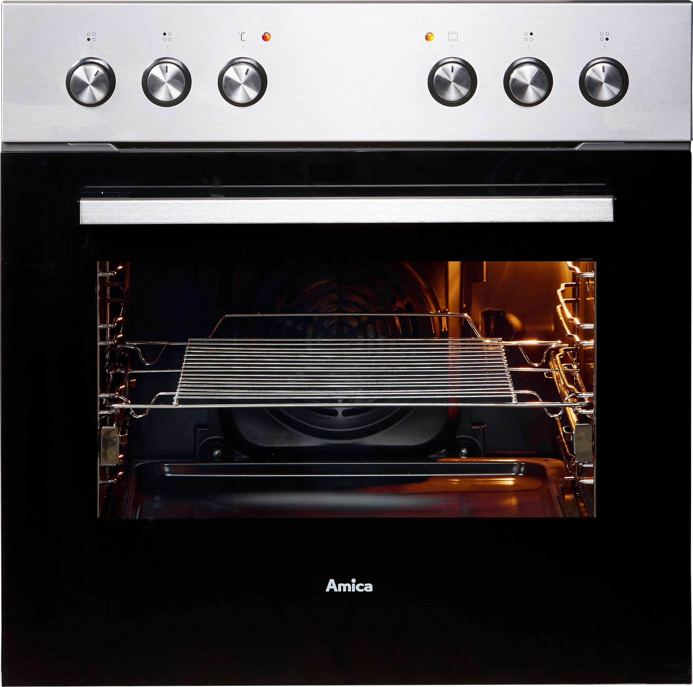 Amica Elektro-Herd-Set »EHC 933 011 E«, mit 1-fach-Teleskopauszug, Steam Clean, SteamClean