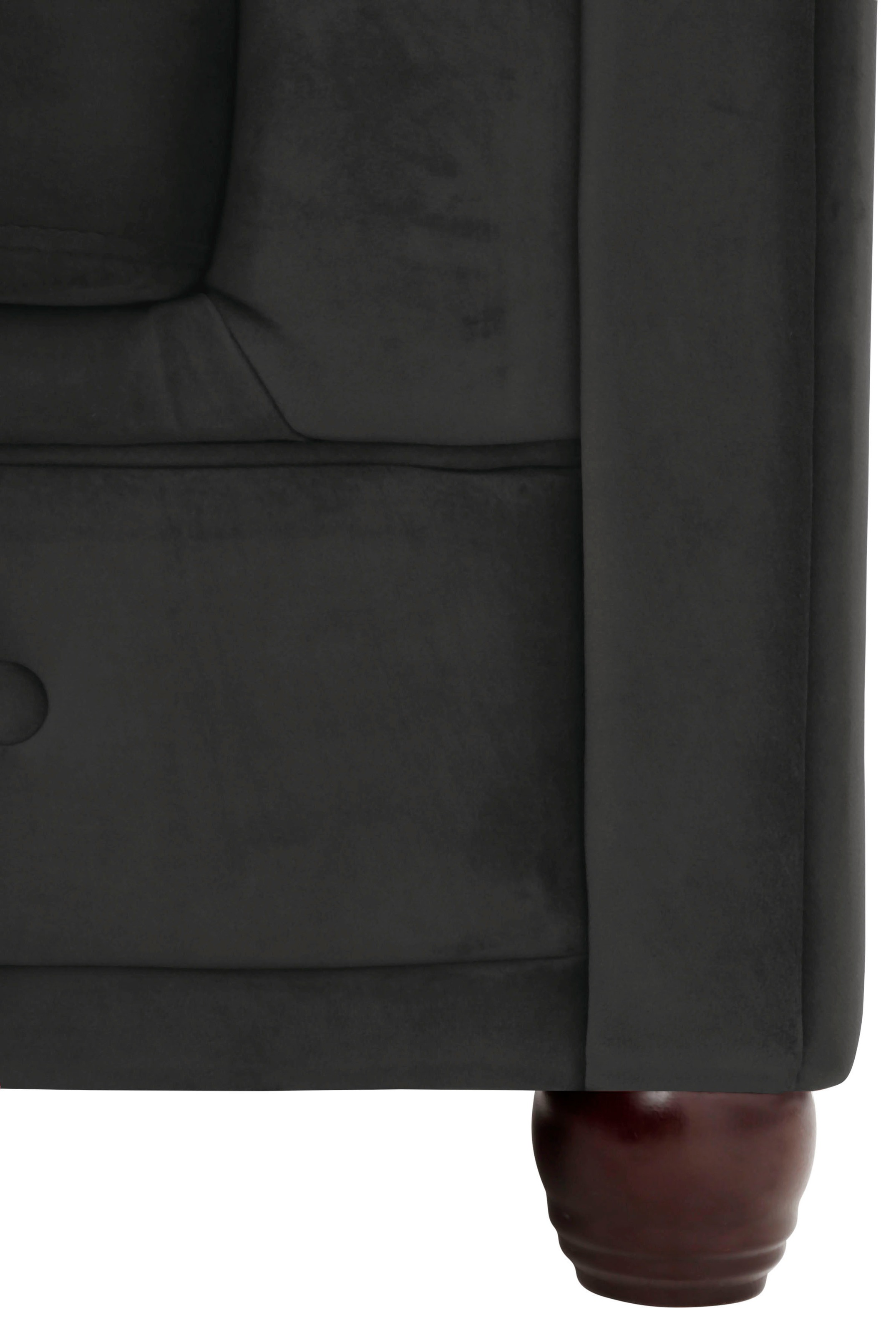 Home affaire Chesterfield-Sofa »New Castle L-Form«, hochwertige Knopfheftung in Chesterfield-Design, B/T/H: 255(171/72)