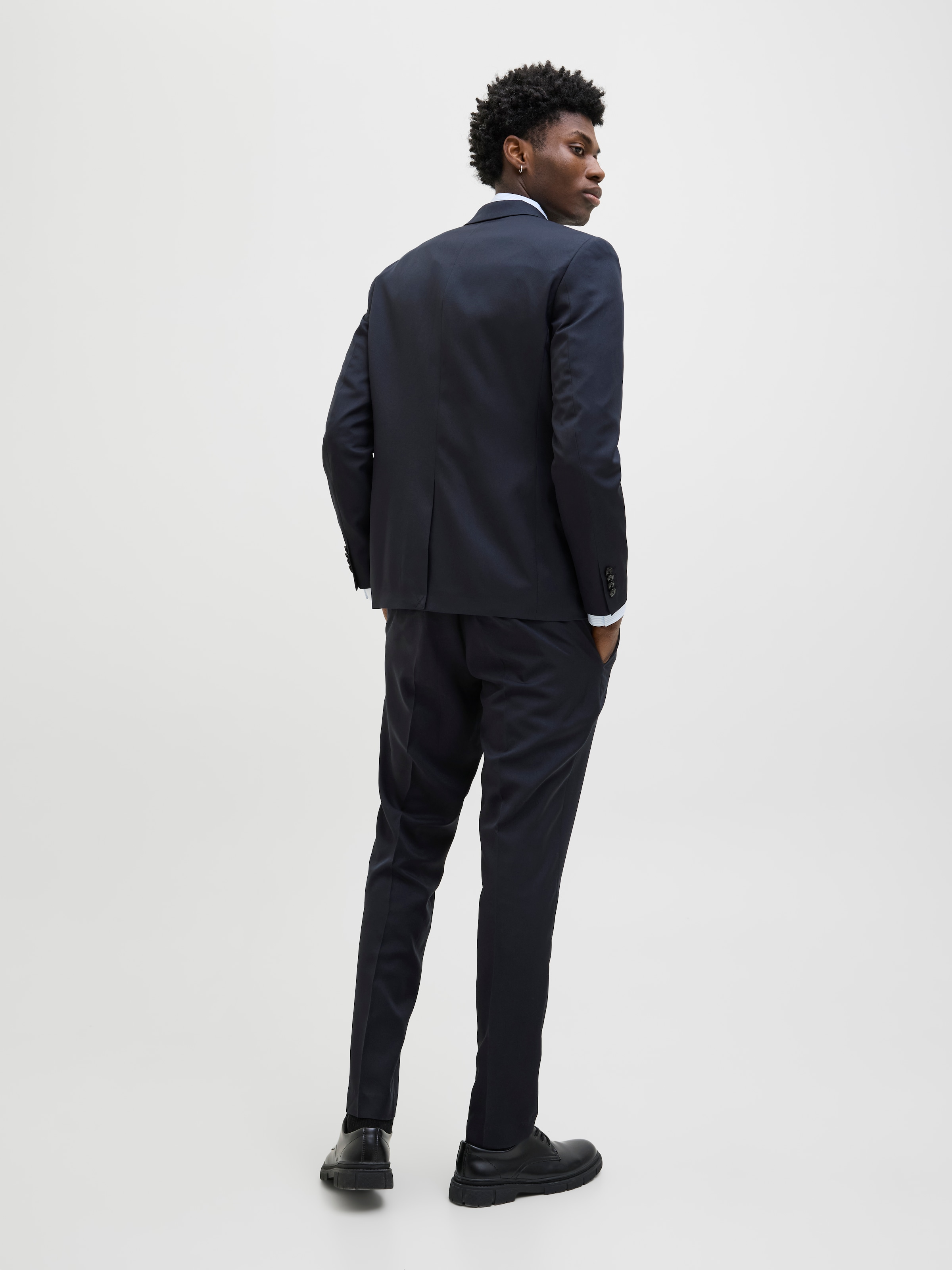 Jack & Jones Anzug »JPRCOSTA SUIT« Set, 2 tlg. sehr schmal aus Polyester, sehr schmale Passform, mit Reverskragen, Langarm-Sakko

