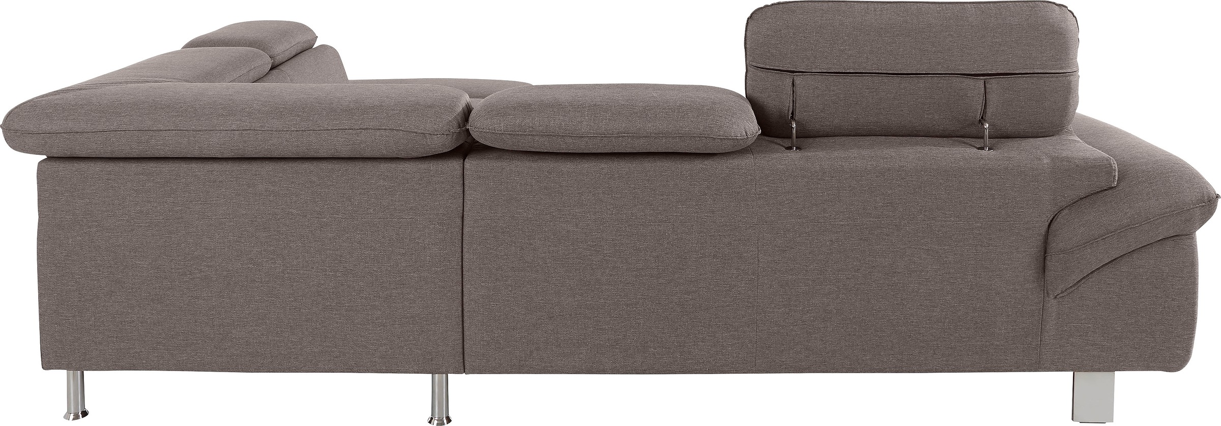 COTTA Polstergarnitur »Driver L-Form«, (Set, 2 tlg.), Set bestehend aus: Ecksofa mit Kopfteilverstellung & Hocker