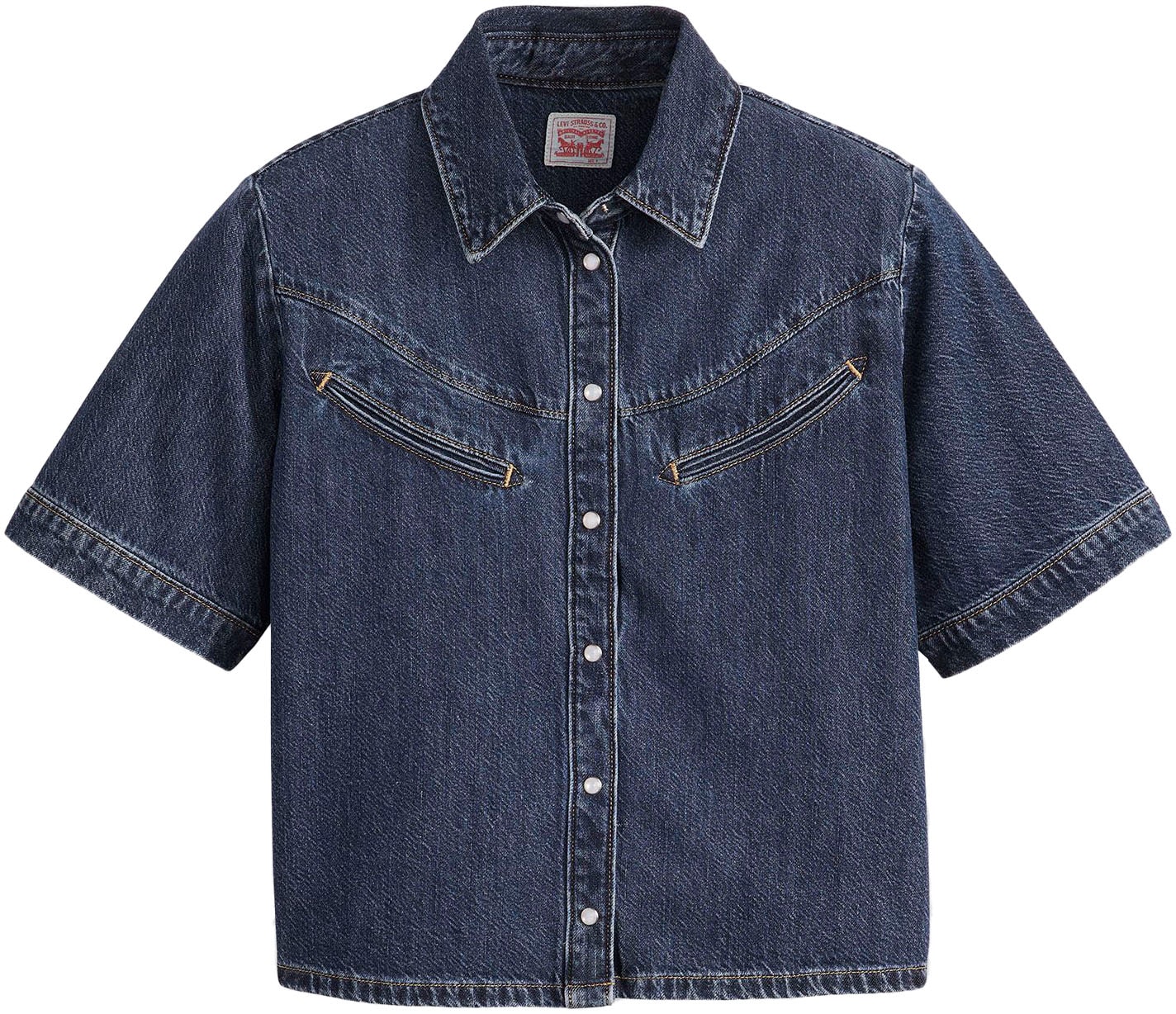 Levi's® Jeansbluse »RINOA«, kurz, mit Druckknöpfen