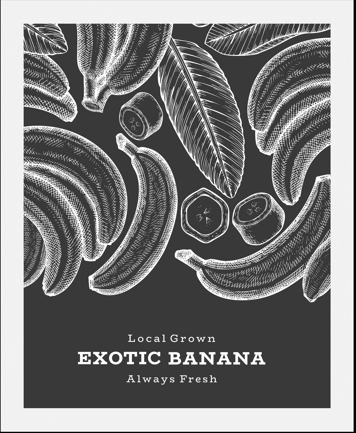 queence Bild »Exotic Banana«, Obst-Obst Bilder-Essen-Lebensmittel-Kunst-Sch günstig online kaufen