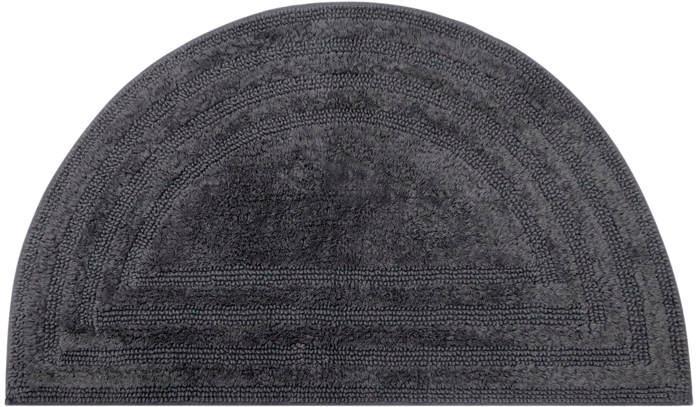 my home Badematte »Inga, Rahmen, Badvorleger, Badezimmer Teppich«, beidseitig nutzbar-fußbodenheizungsgeeignet-strapazierfähig, 100% Baumwolle, Hoch-Tief-Effekt, weich, trocknergeeignet
