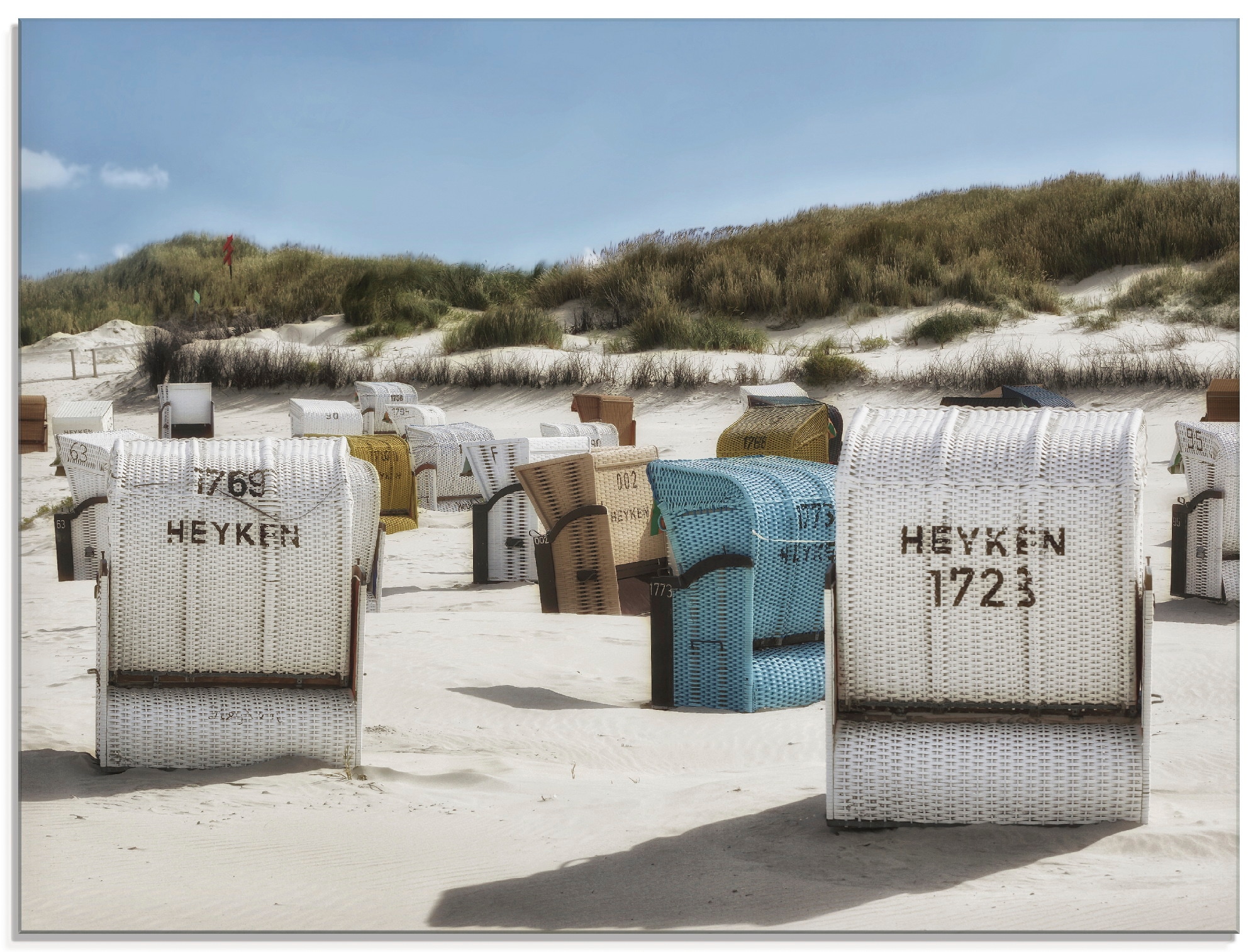 Artland Glasbild "Ein Tag am Meer", Strand, (1 St.), in verschiedenen Größe günstig online kaufen