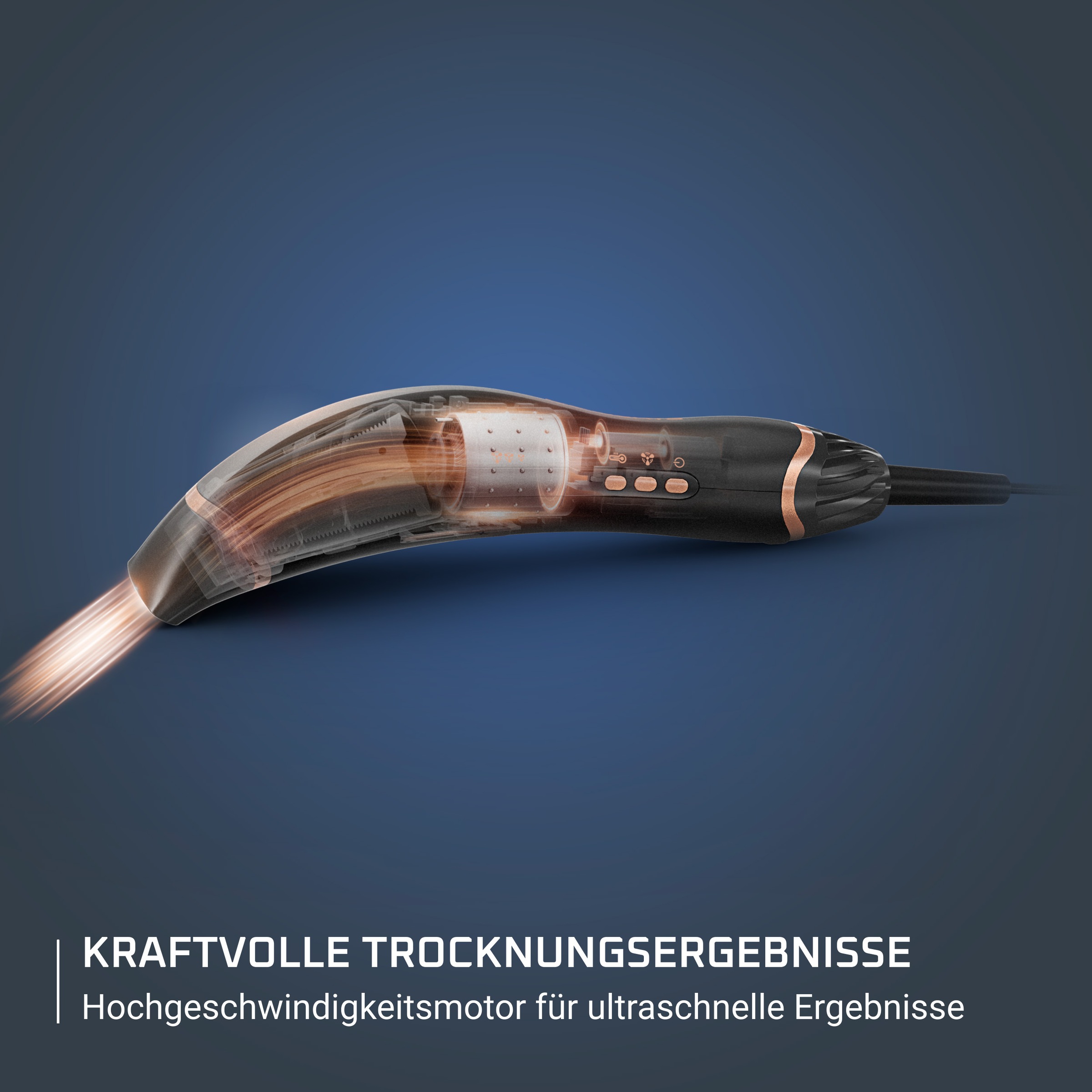 Rowenta Haartrockner »Rowenta Air Motion«, 2 Aufsätze, leichtes/ergonomisches Design, inkl. Glättungskamm, Coanda Effekt