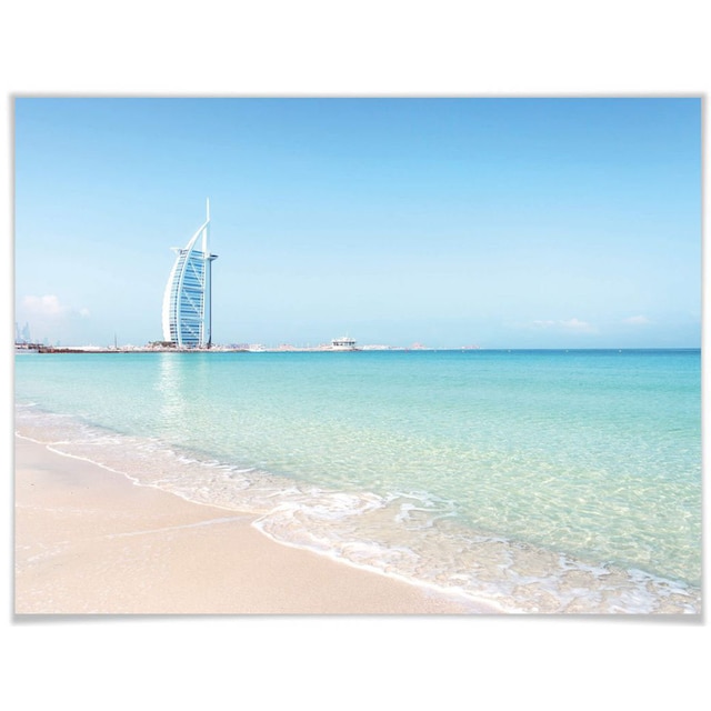 Wall-Art Poster »Poster Colombo Strand Dubai«, Strand, (1 St.), Poster,  Wandbild, Bild, Wandposter auf Rechnung kaufen