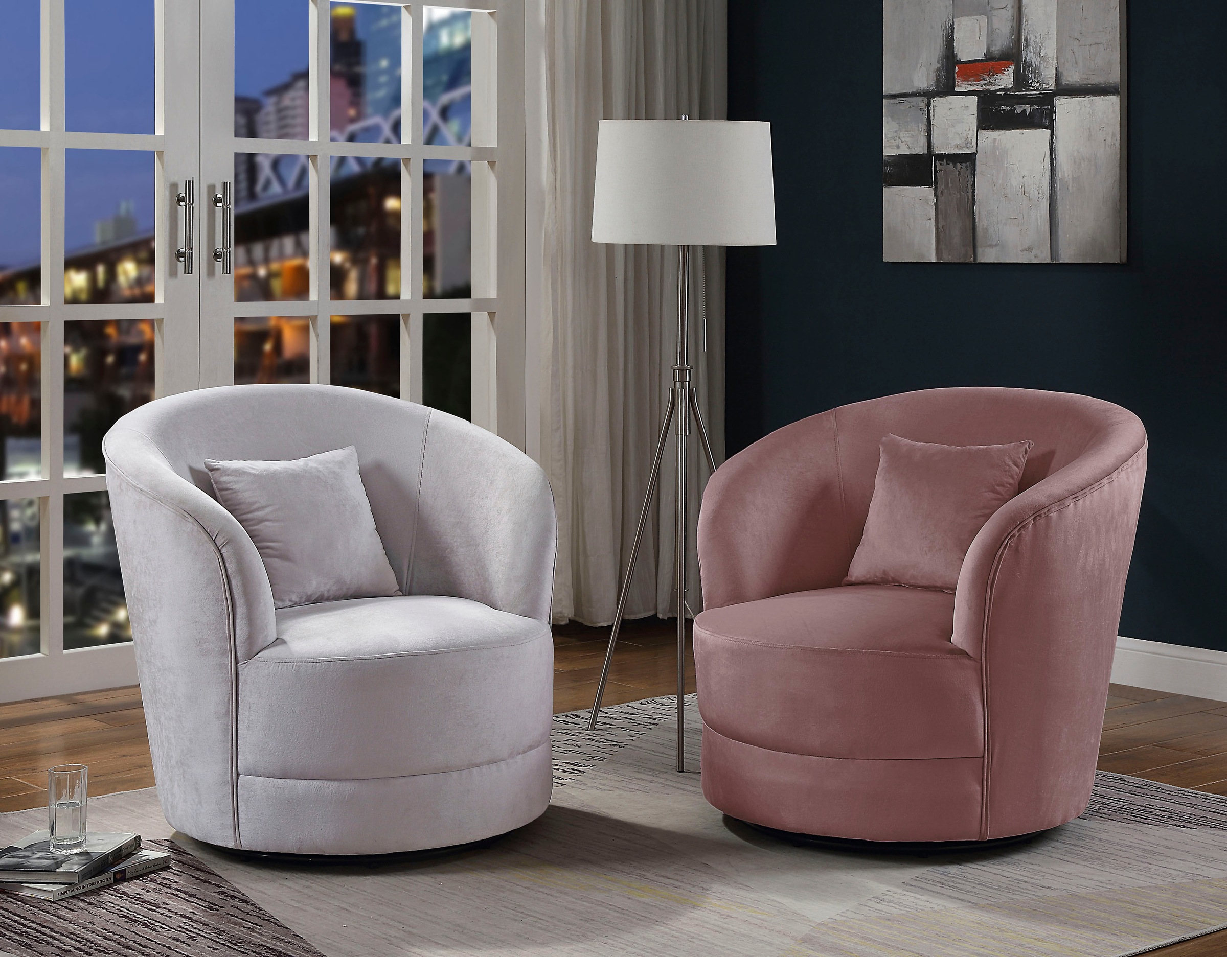 ATLANTIC home collection Drehsessel »Colin«, 360Â° frei drehend, in Samtvel günstig online kaufen
