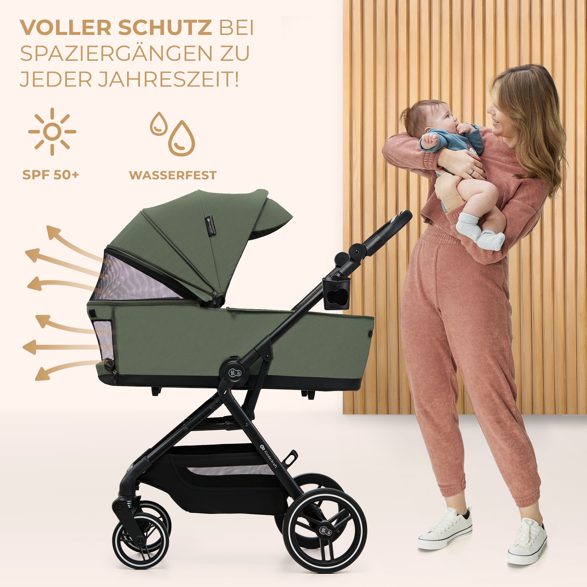 Kinderkraft Kombi-Kinderwagen »YOXI 2IN1« 22 kg