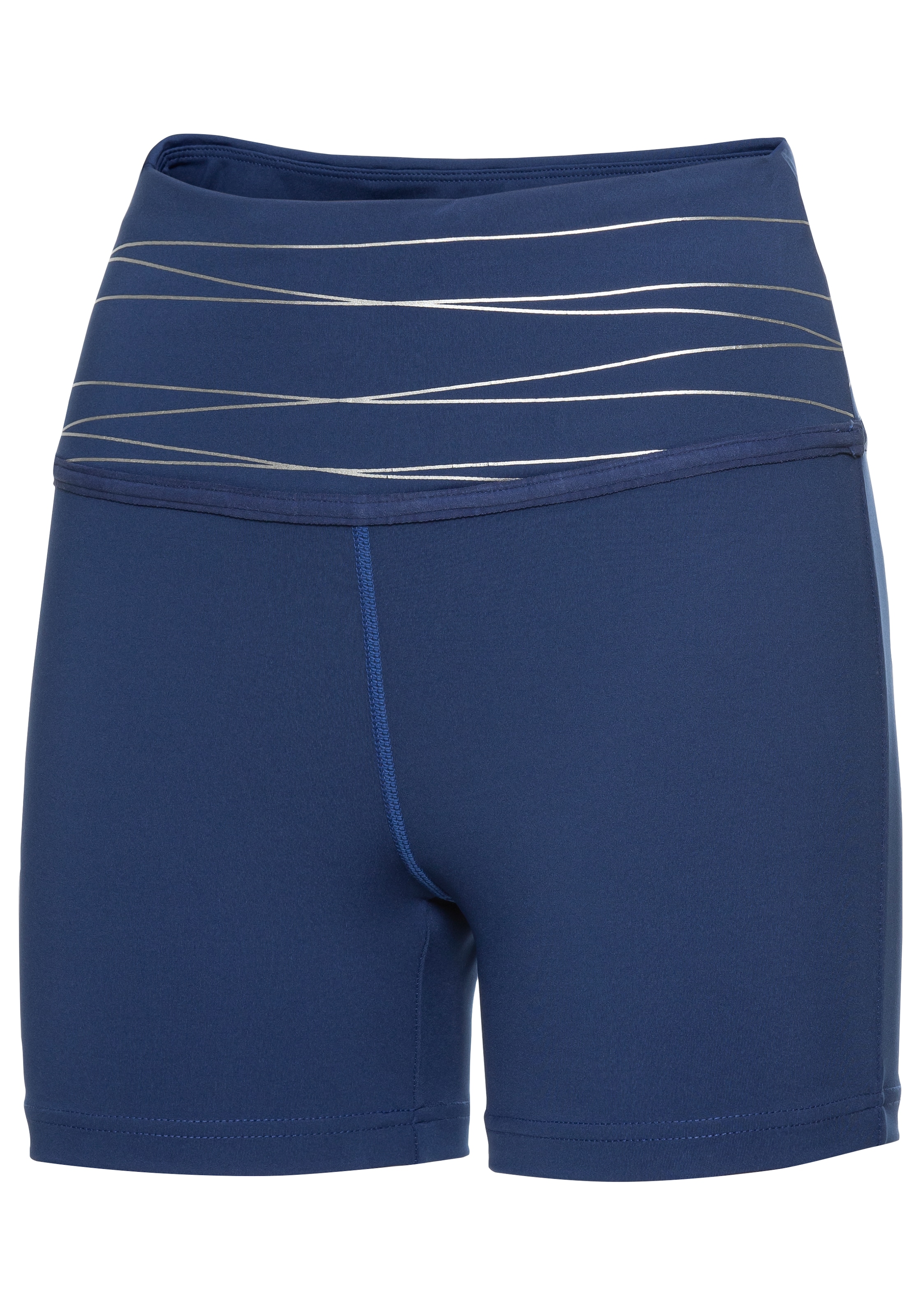 Vivance active Sporthose, Sportshorts mit breiten Bündchen und Druck