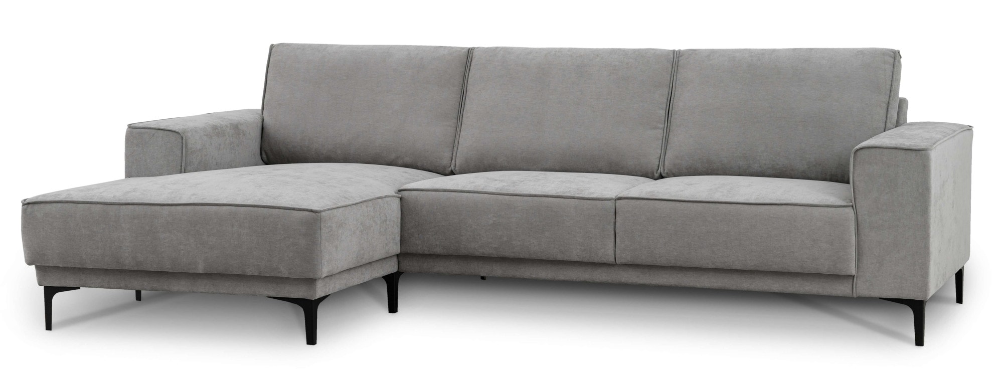 Places of Style Ecksofa »Polsterecke Oland, Struktur, Flachgewebe, Luxus-Microfaser, Boucle«, 280 cm, im zeitlosem Design und hochwertiger Verabeitung