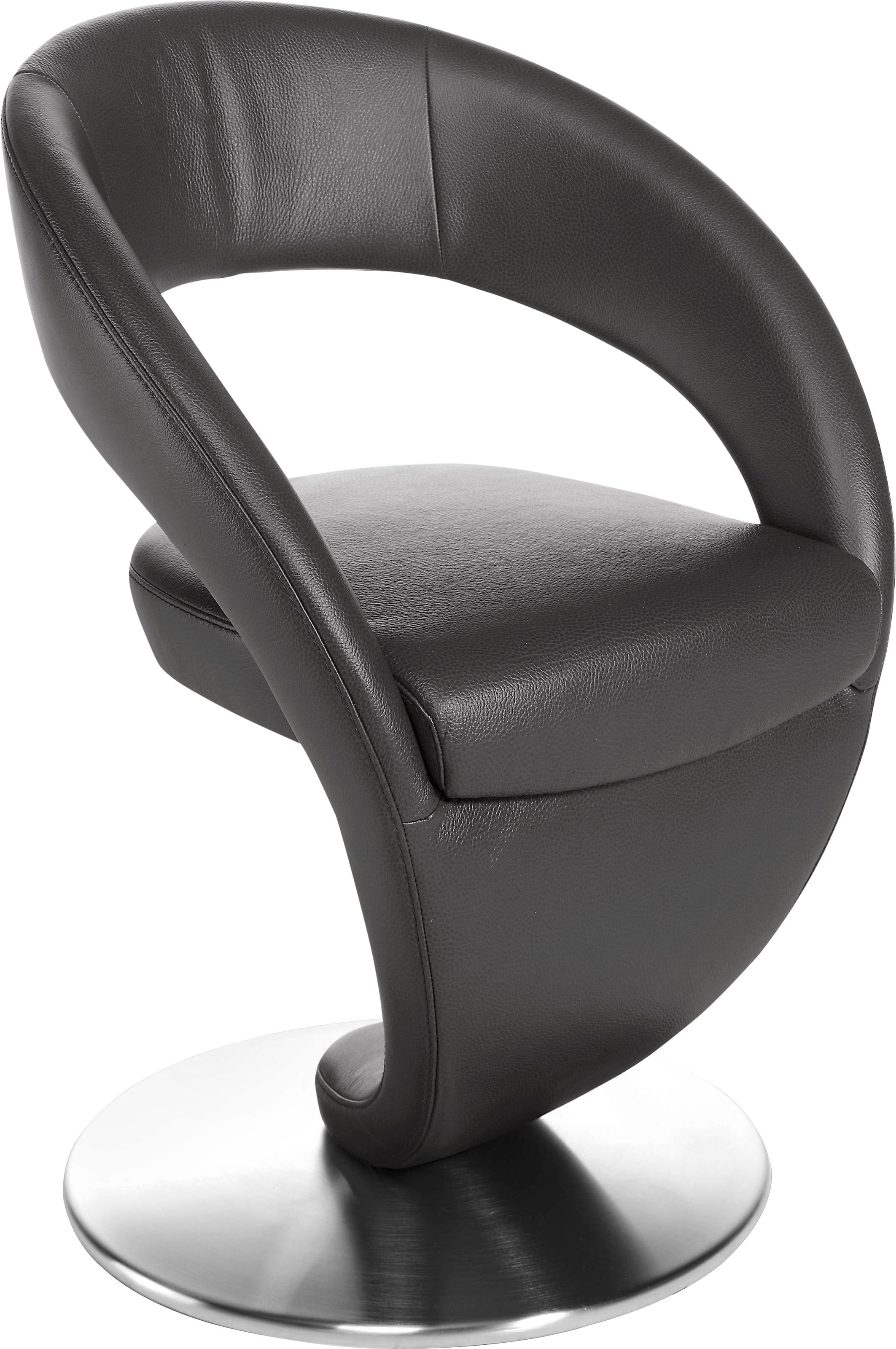 K+W Komfort & Wohnen Drehstuhl »Wave« () Design-Drehstuhl, Drehteller in Ed günstig online kaufen