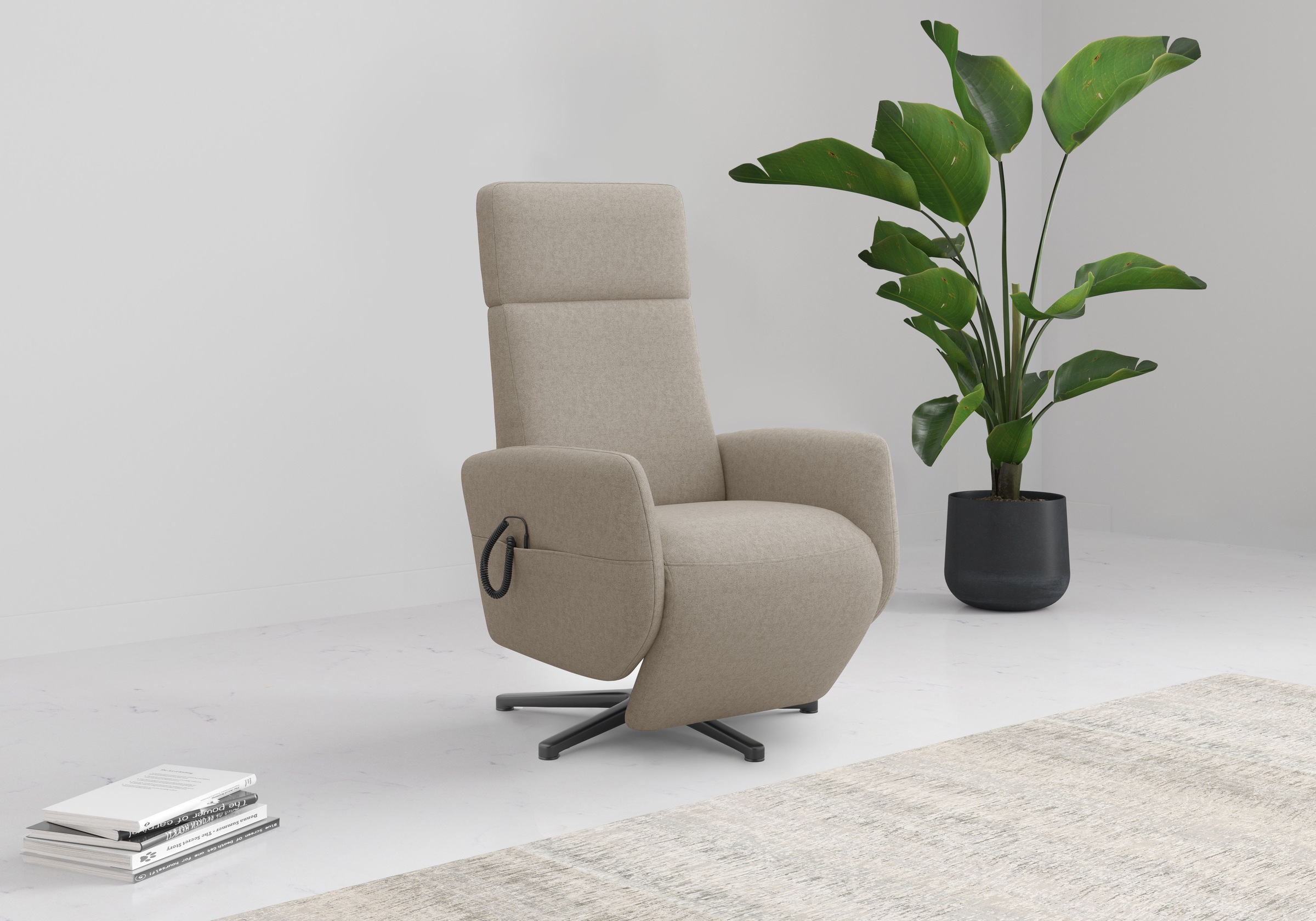 Home affaire TV-Sessel »Rochelle, inkl. Kopfteilverstellung & 360° Drehfunk günstig online kaufen
