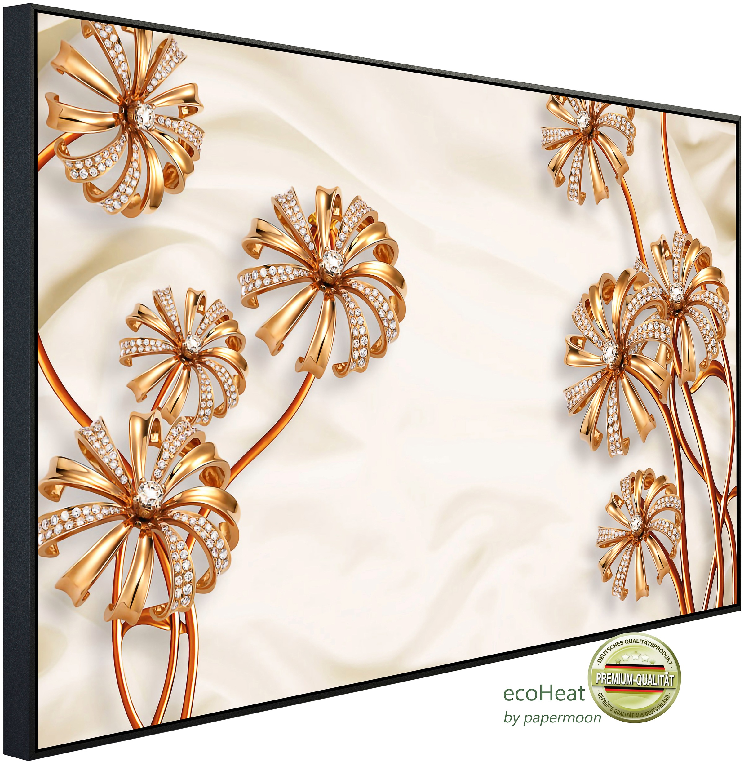 Papermoon Infrarotheizung »Muster mit Blumen und Rehen«, sehr angenehme Str günstig online kaufen