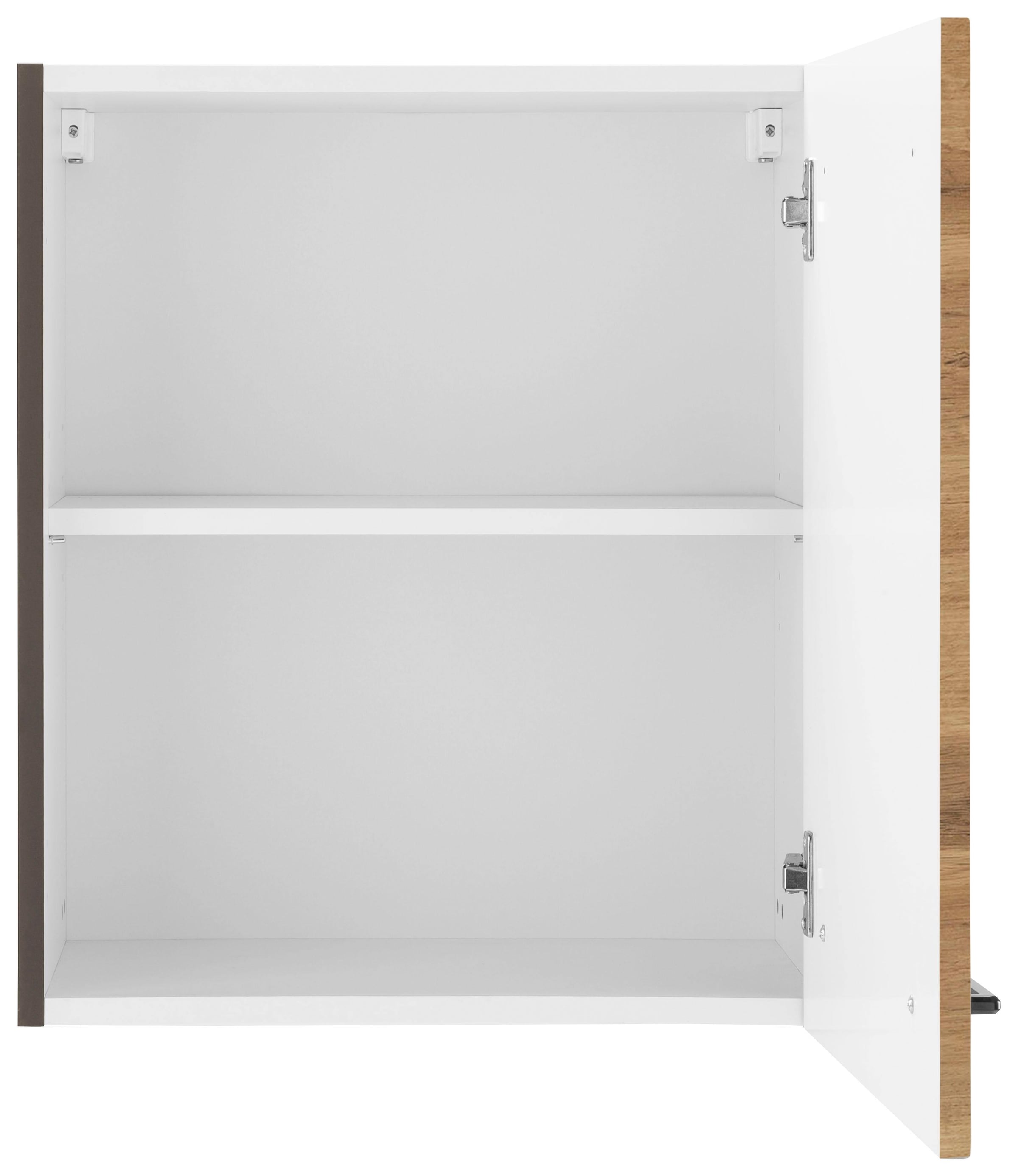 KOCHSTATION Hängeschrank »KS-Tulsa«, 50 cm breit, 57 cm hoch, 1 Tür, schwarzer Metallgriff, MDF Front