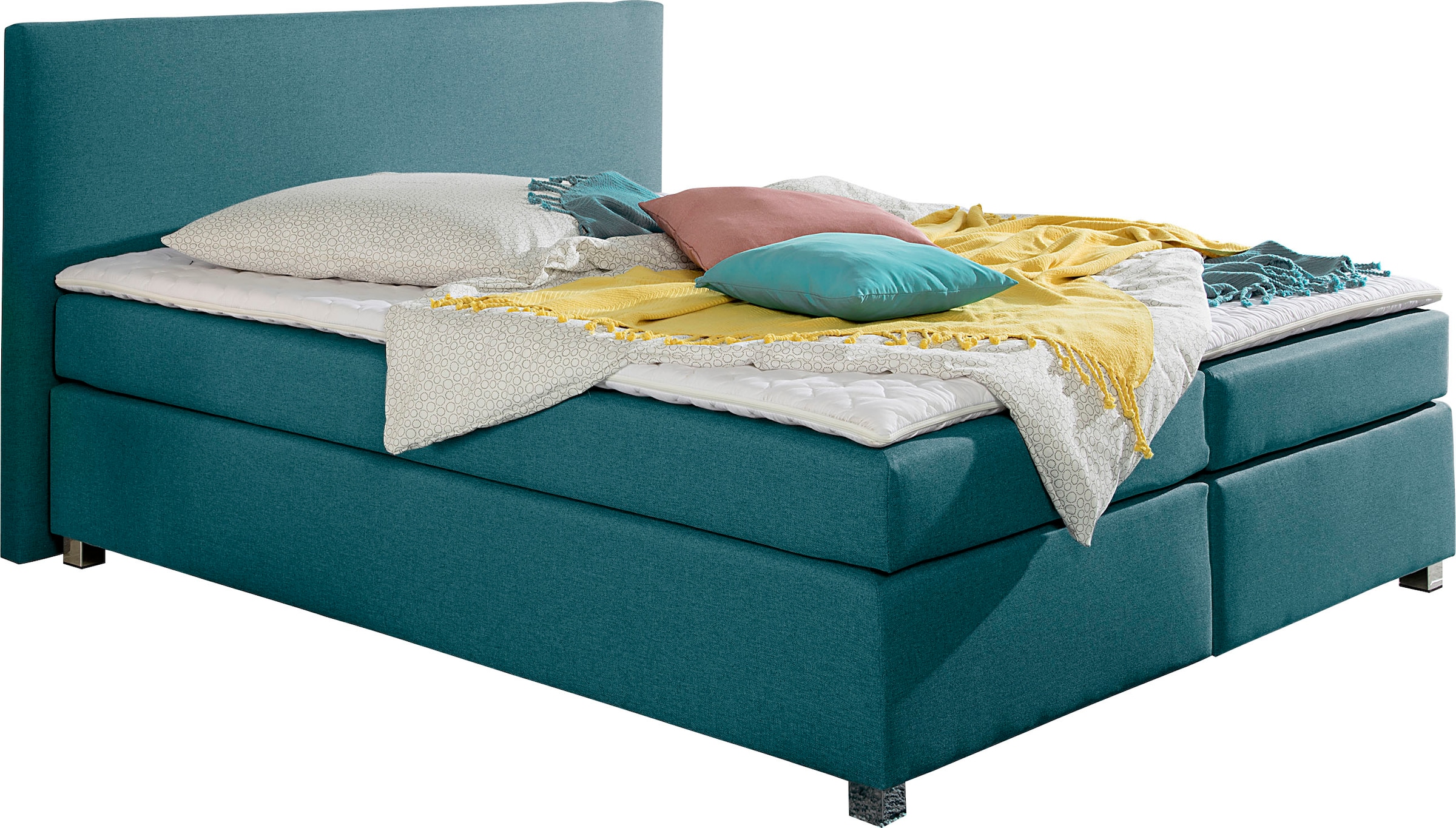 INOSIGN Boxspringbett »Eliana«, inkl. Topper, in 4 Breiten, 3 Matratzenarten und 2 Härtegraden