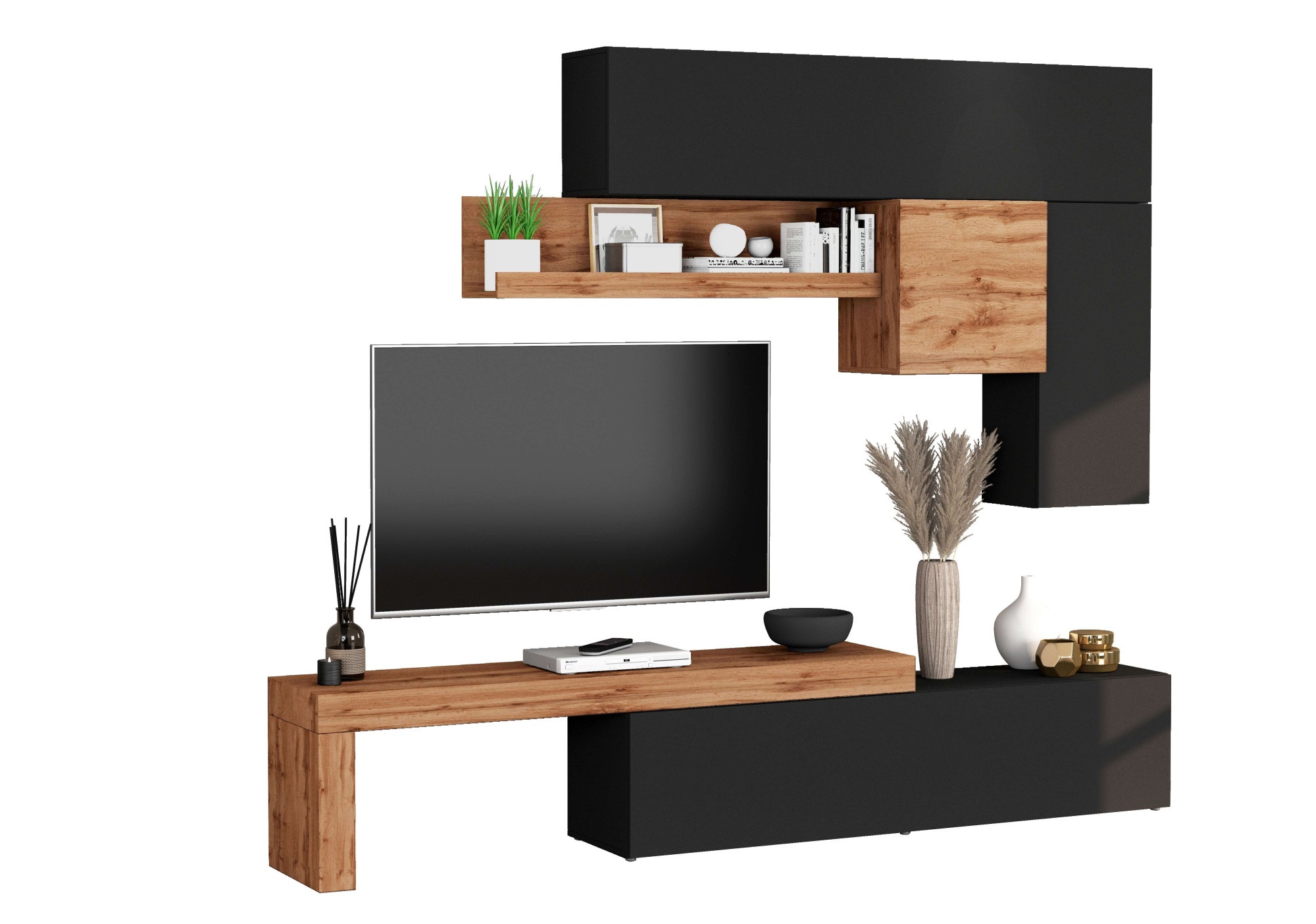 INOSIGN Wohnwand »Chronos Wohnwand, Medienwand, 5-er set«, (Set, 5 St.), ca günstig online kaufen