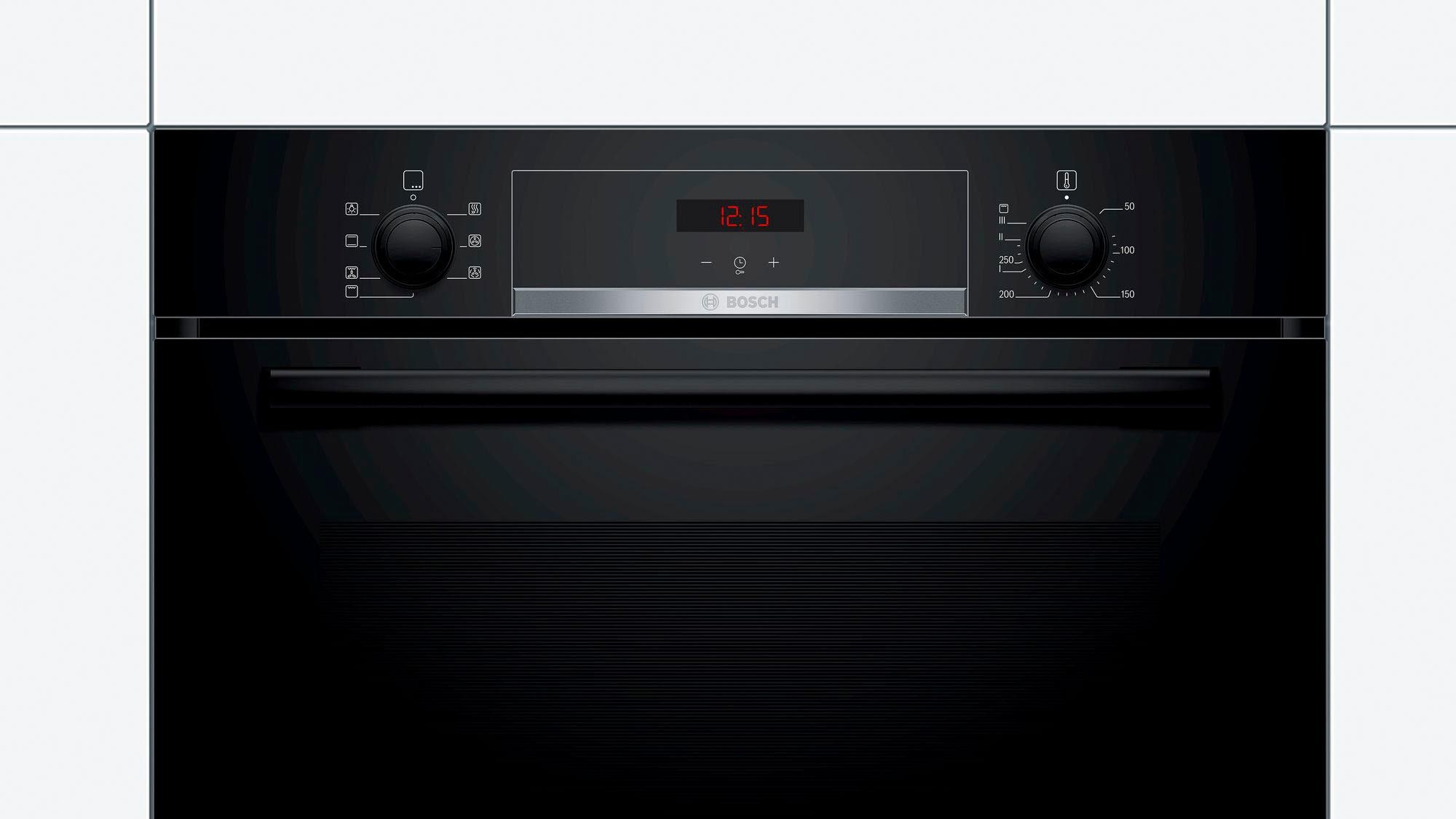 8. Bild von BOSCH Einbaubackofen »HBA533BB1«, 4, HBA533BB1, mit Teleskopauszug nachrüstbar, ecoClean Direct