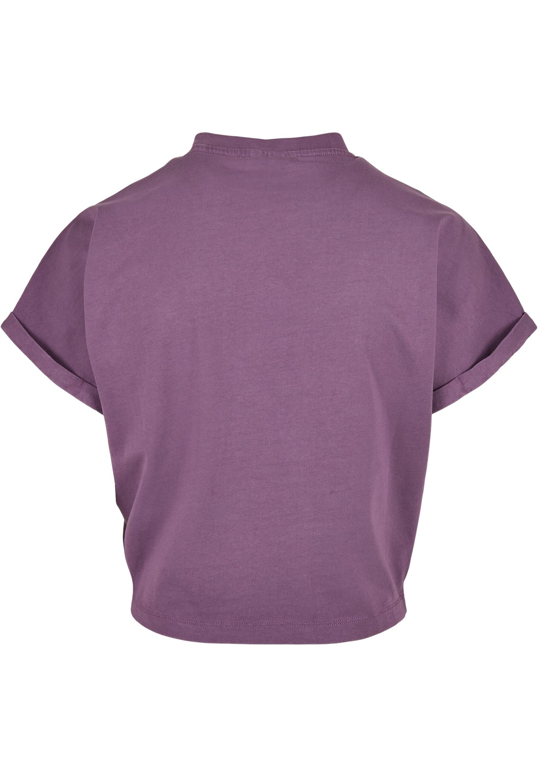 URBAN CLASSICS T-Shirt »Urban Classics Damen Ladies Short Pigment Dye Cut On Sleeve Tee« 1 Stk.