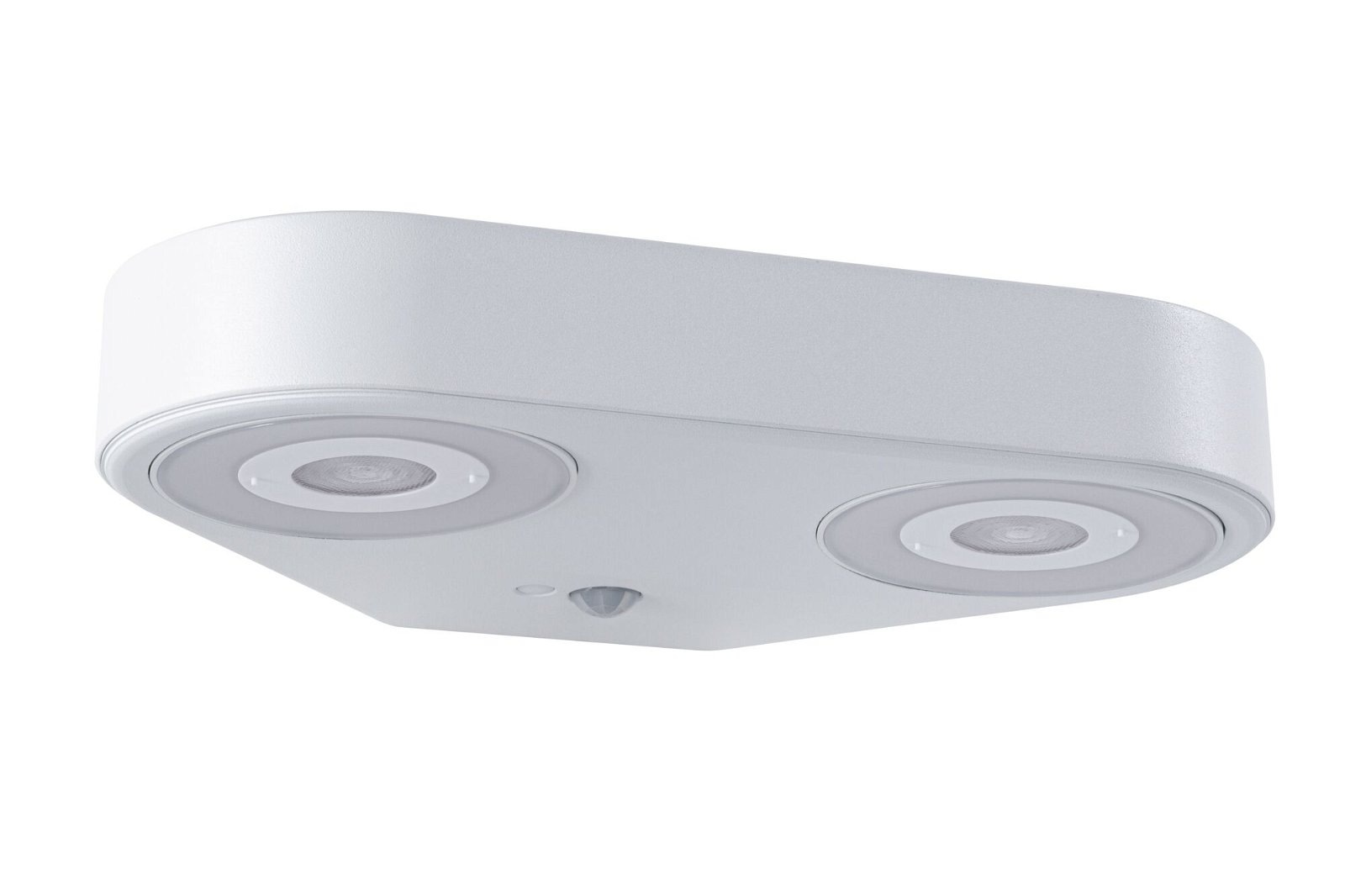Paulmann LED Außen-Wandleuchte »Silma IP44 280x176mm 3000K 2x5,5 / 2x0,7W 2x600lm 230V Aluminium«, 2 flammig, Bewegungsmelder Zweifacher Lichtaustritt IP44
