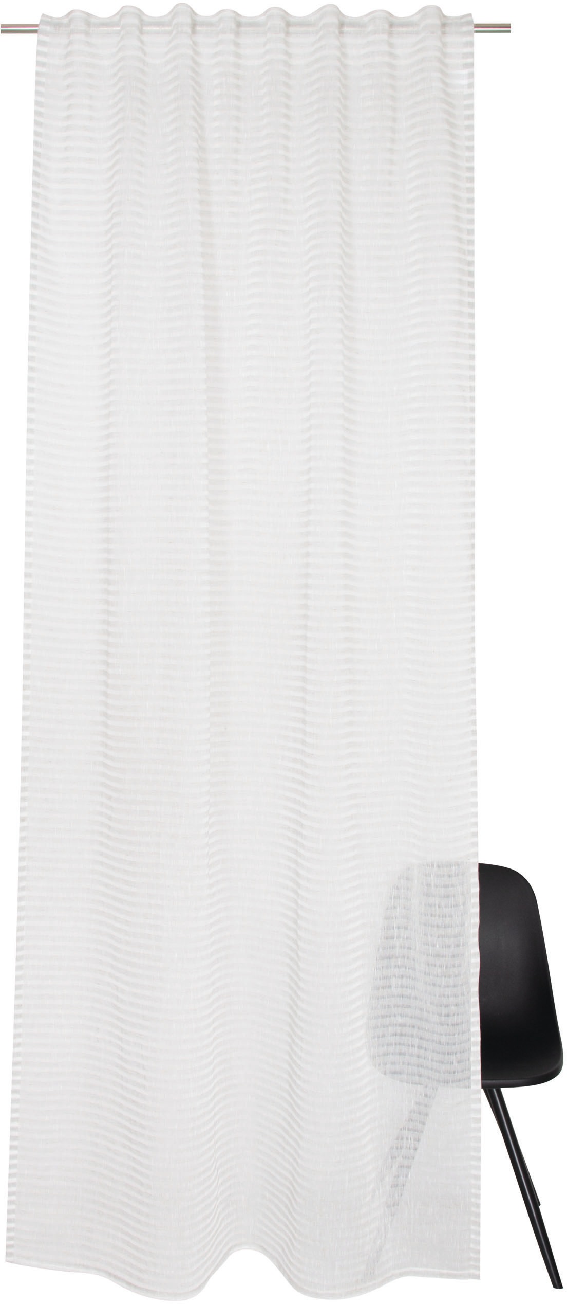TOM TAILOR HOME Vorhang »Natural Stripe«, (1 St.), transparent günstig online kaufen